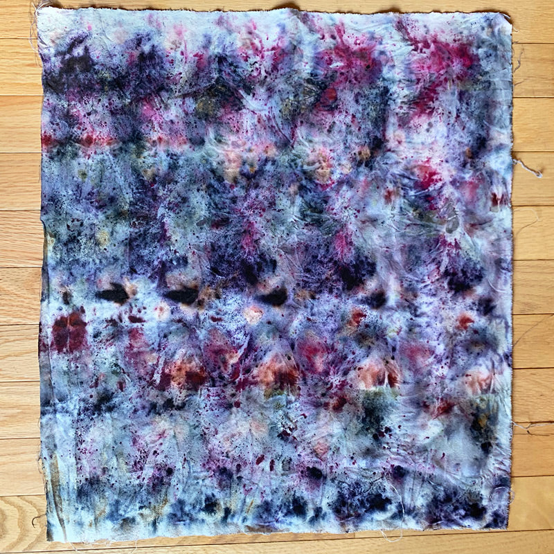 Raw Silk Bandana / Altar Cloth - Super Nova