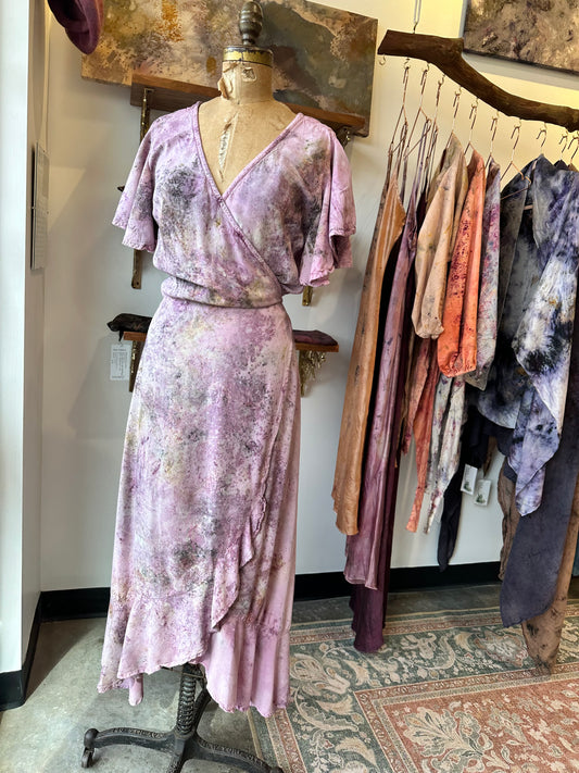 Wrap dress - soft heart space