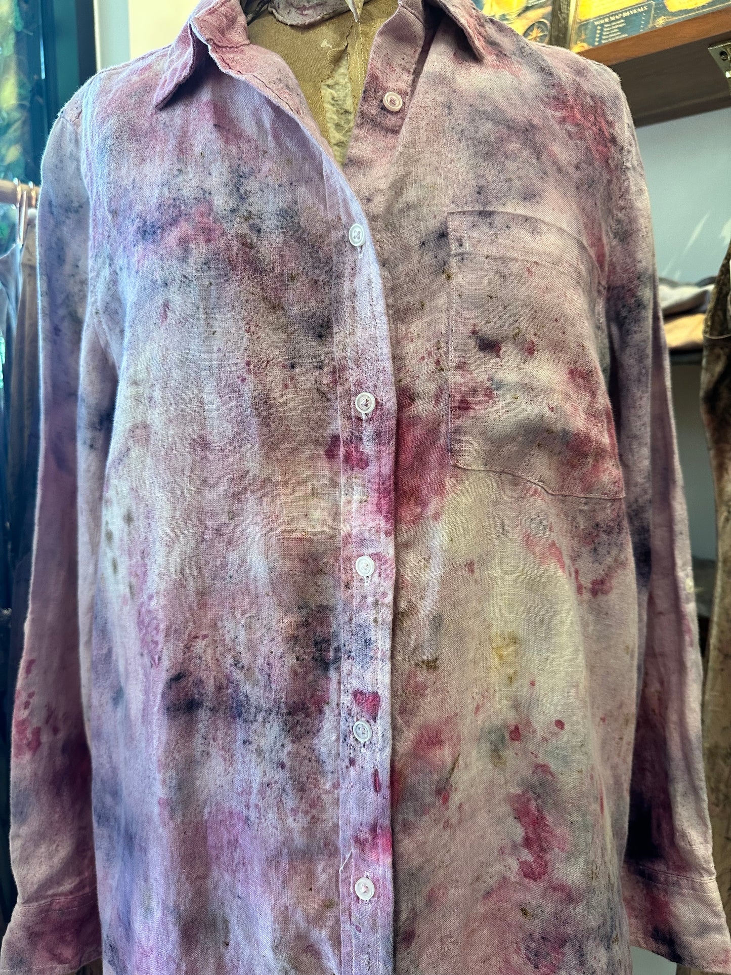 Linen shirt dress - Into the bloom