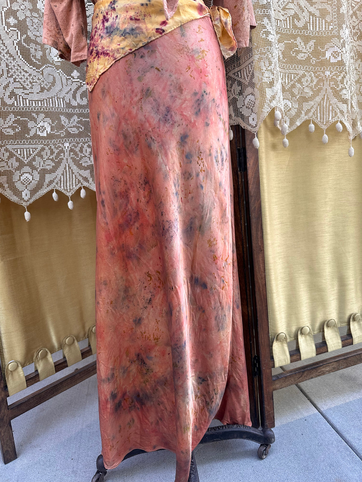Silk slip skirt - see-er