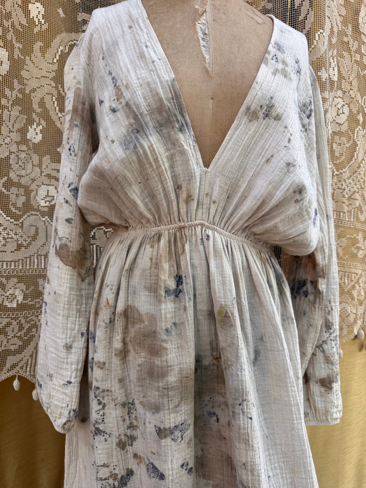 Long sleeve goddess dress - rose medicine