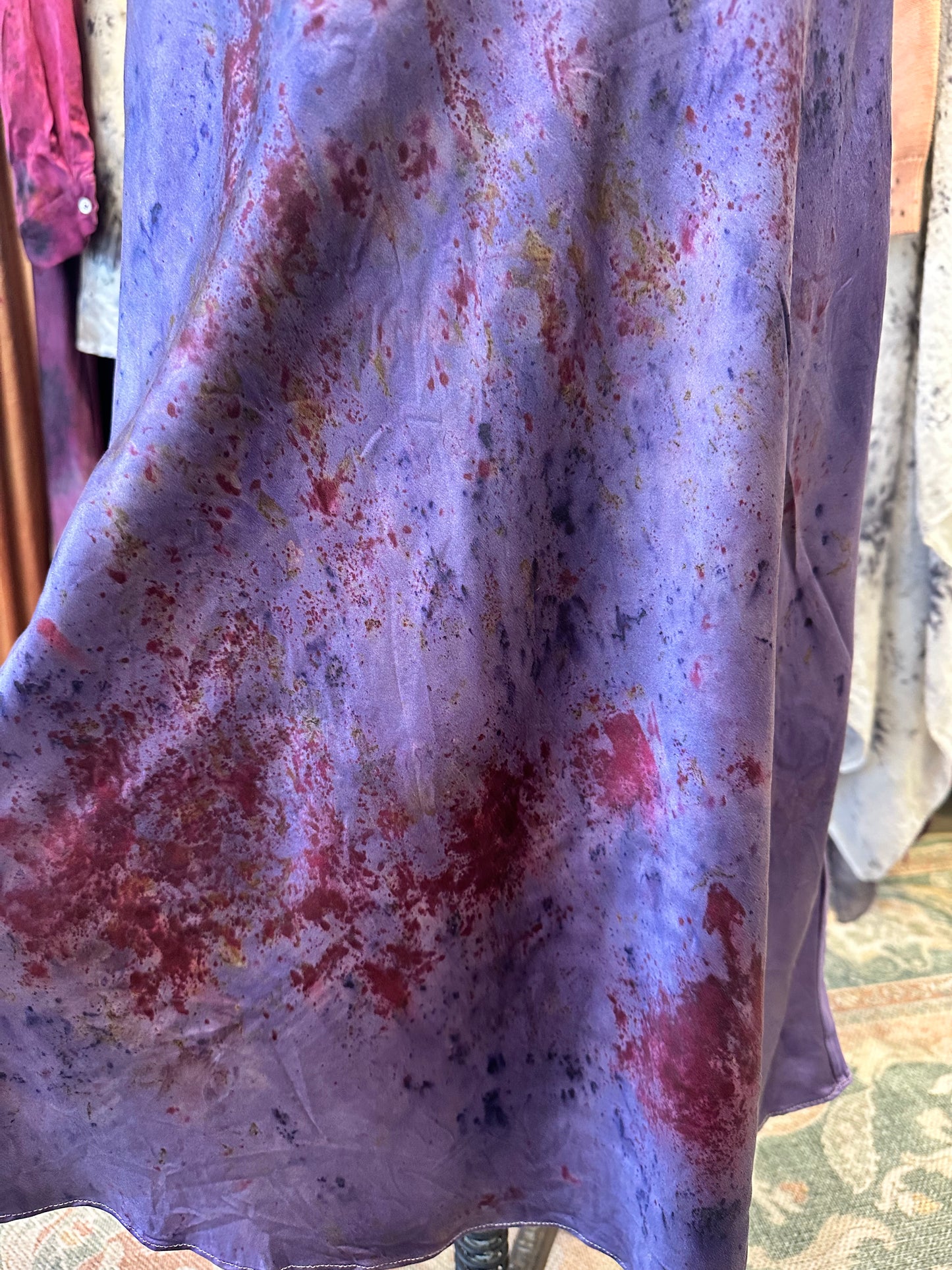 Silk skirt - cosmic flora