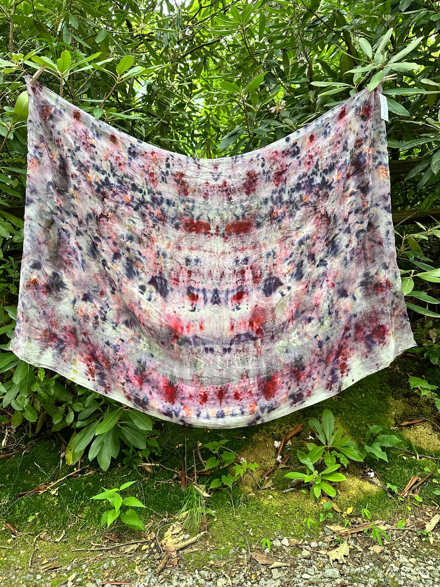 Silk chiffon sarong- cosmic flowers