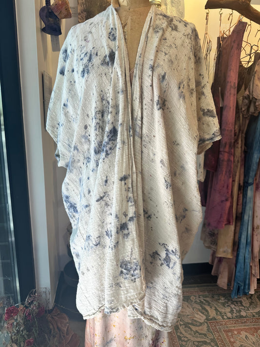 Organic cotton cocoon jacket- bloom wild