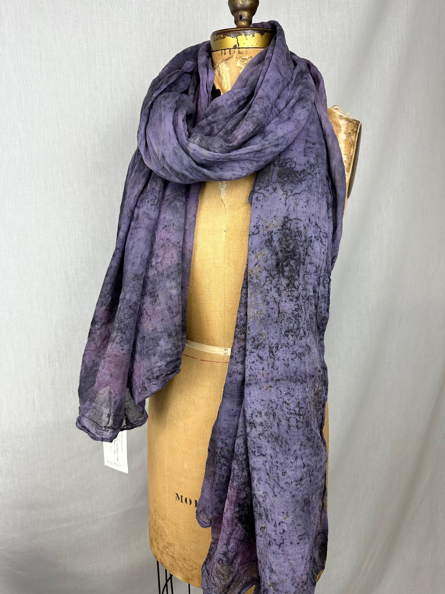 Organic cotton shawl XL - cosmic pulse