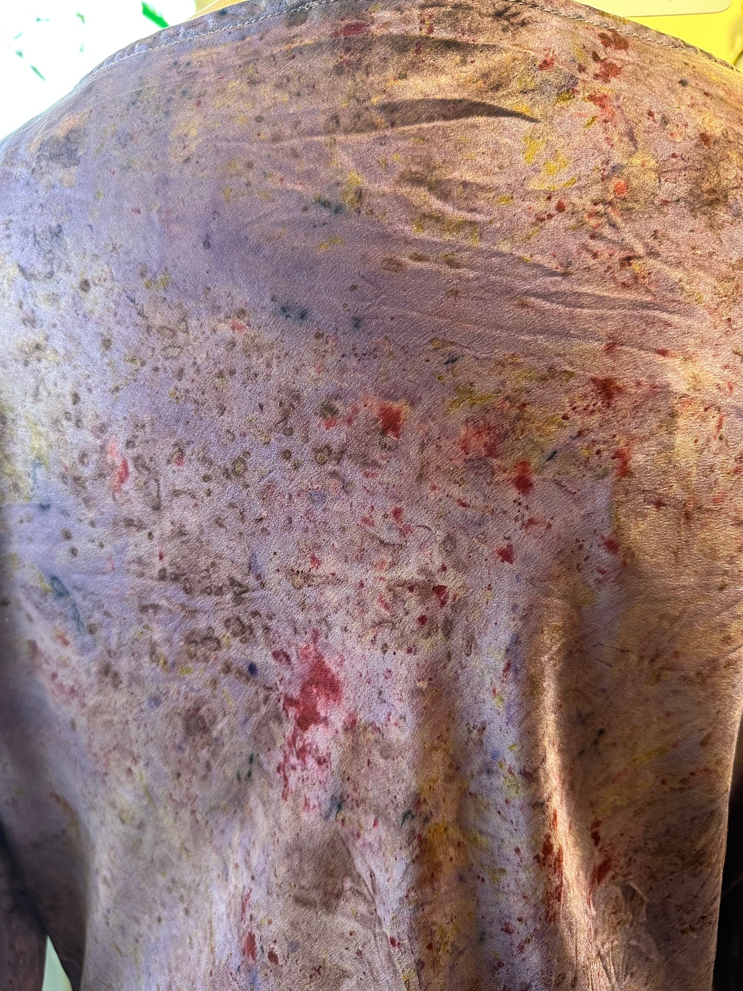 Long sleeve silk mini - cosmic Flora