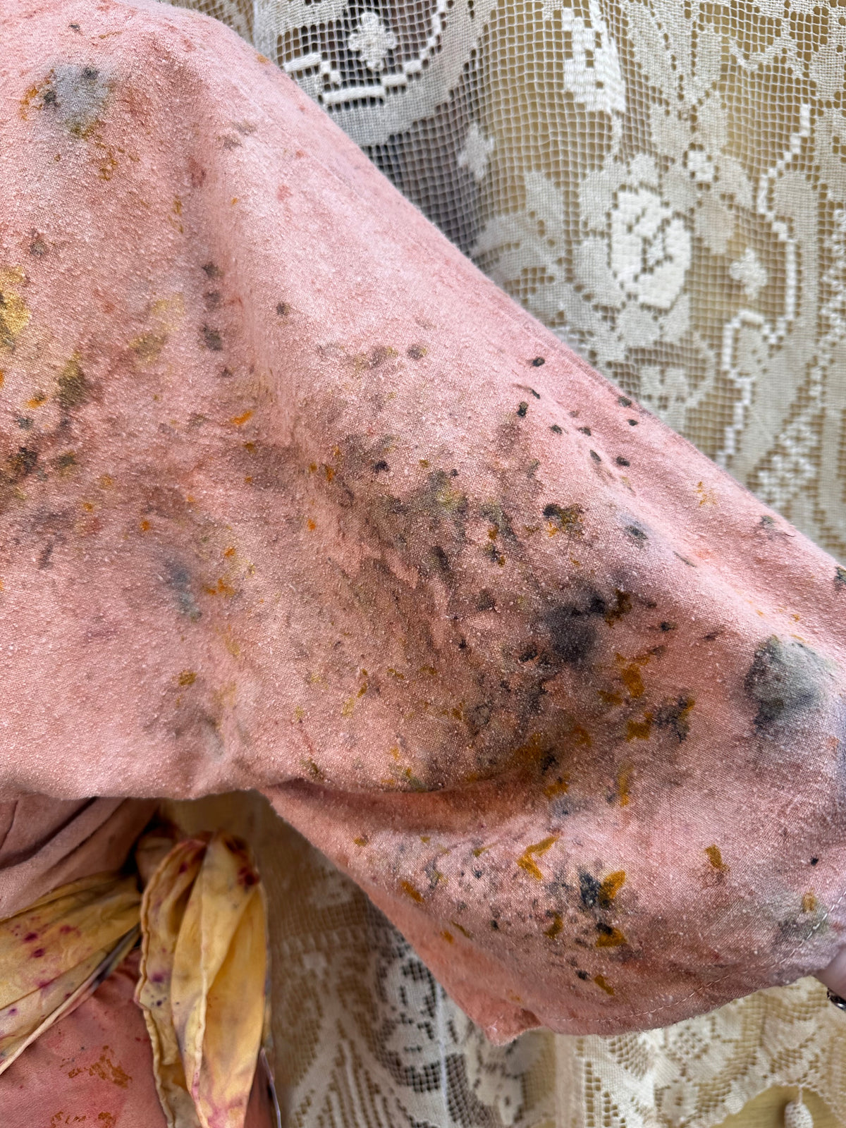 Raw silk wrap top - dive in