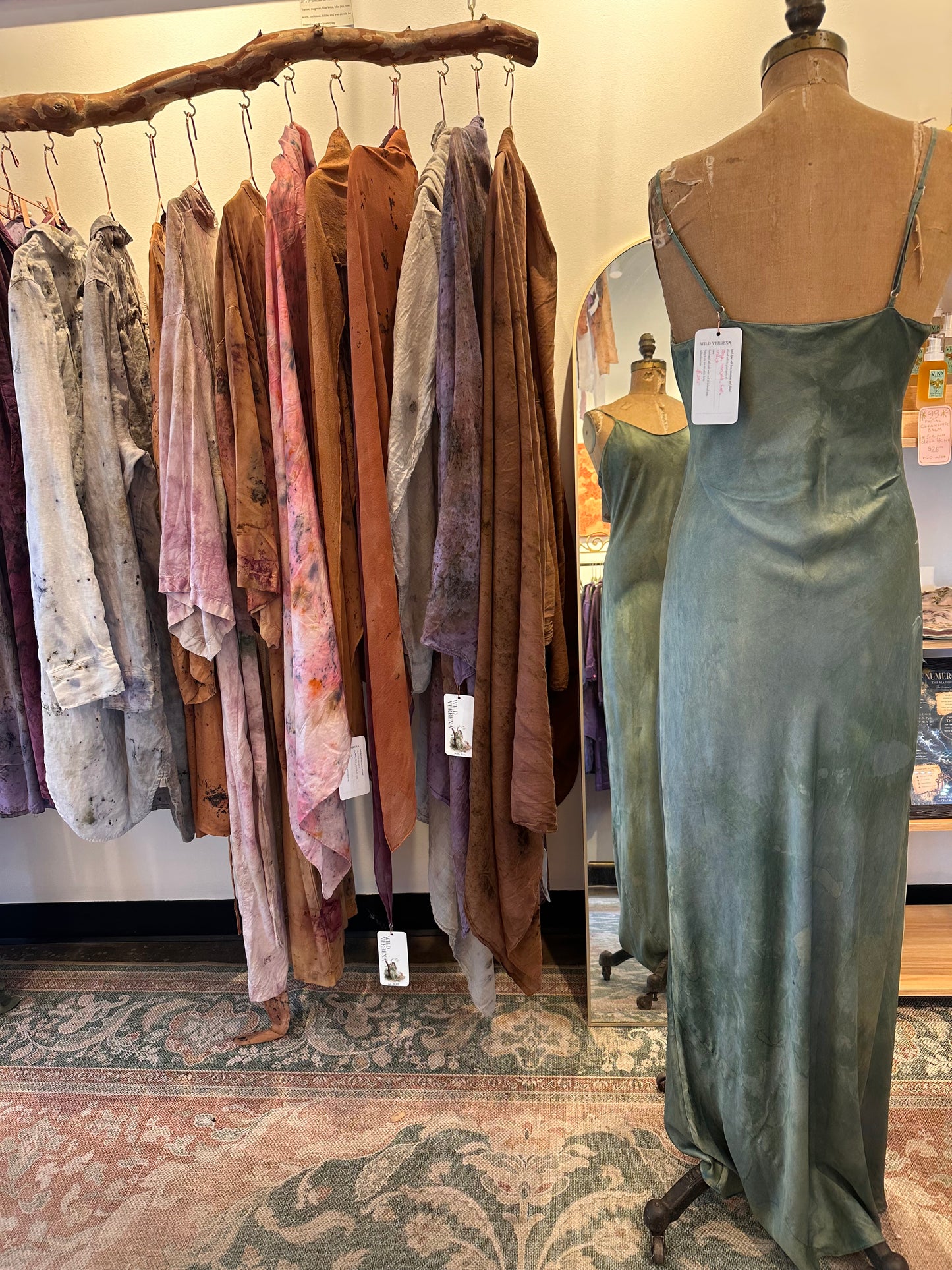 Silk slip dress - water goddess