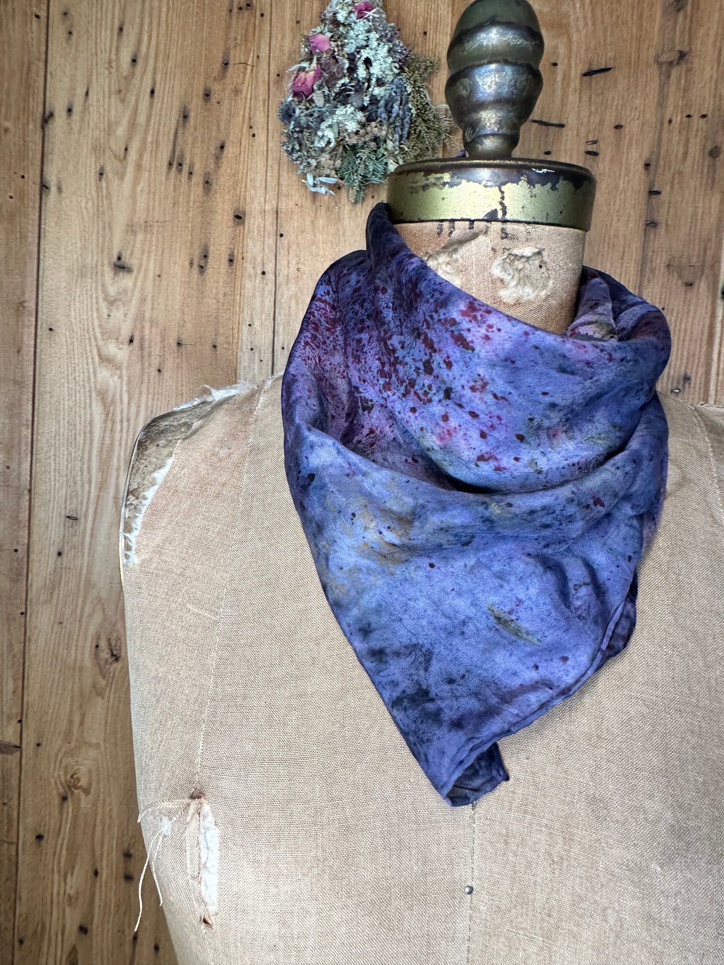 Silk bandana / altar cloth - evolution