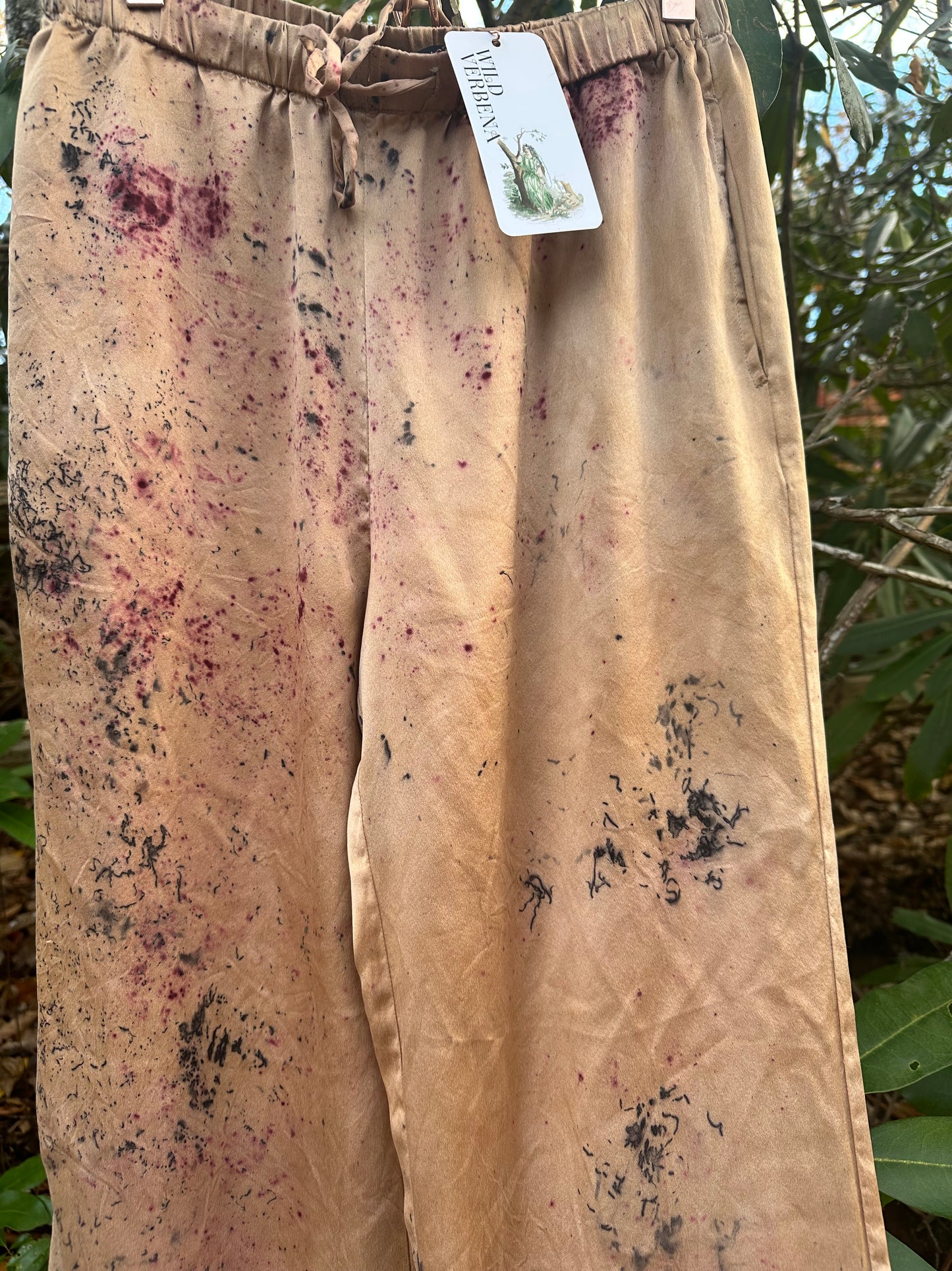 Silk pants - earthen