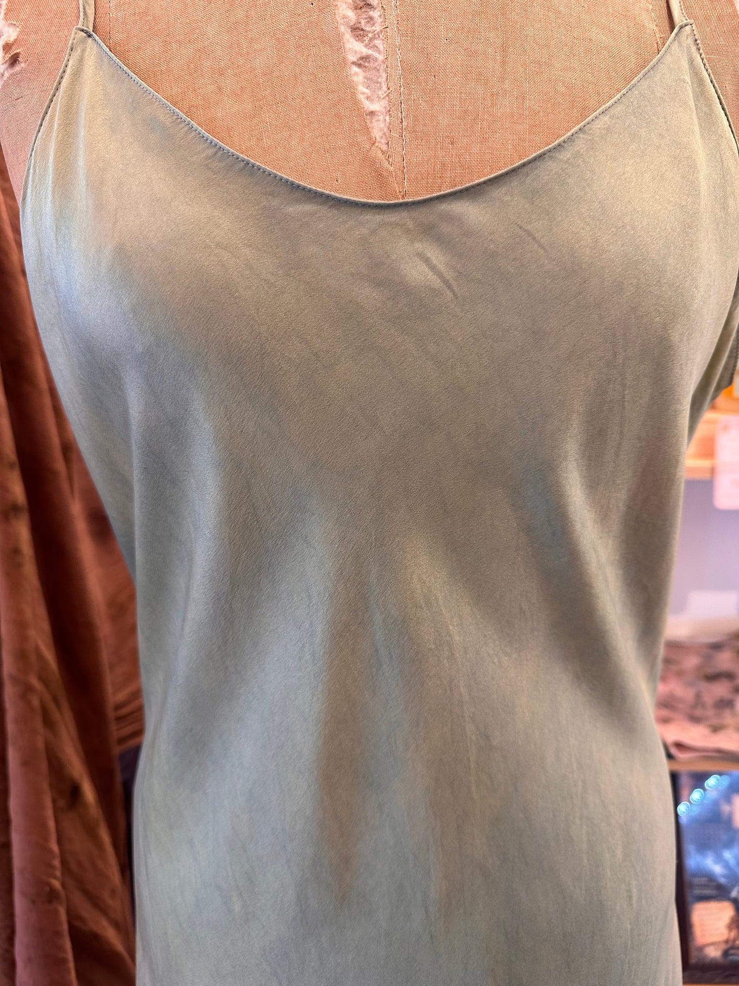 Silk slip dress - mermaid