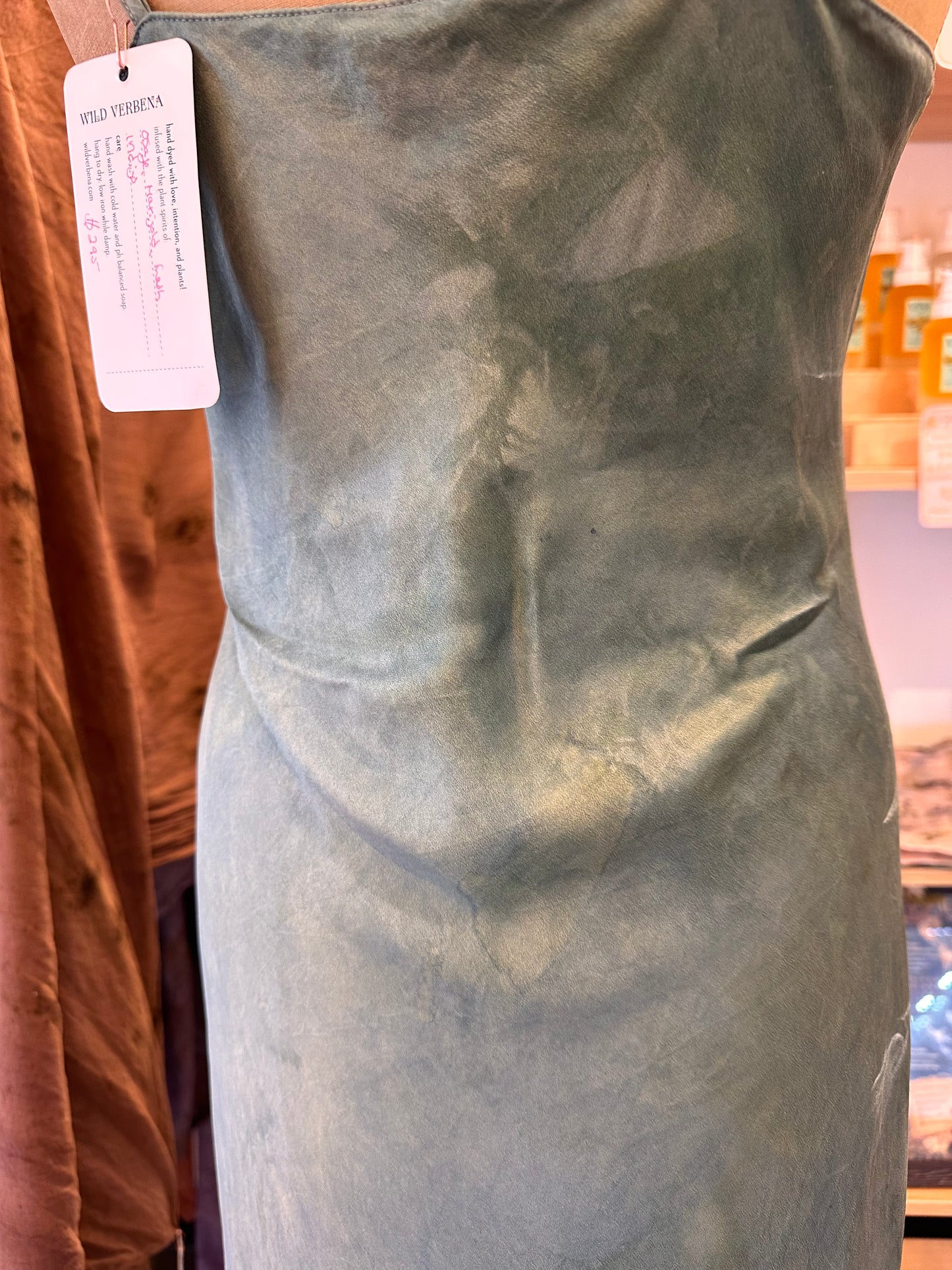 Silk slip dress - water goddess