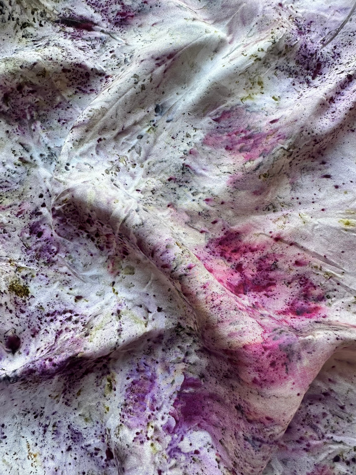 Silk bandana/ altar cloth - Wild flowers