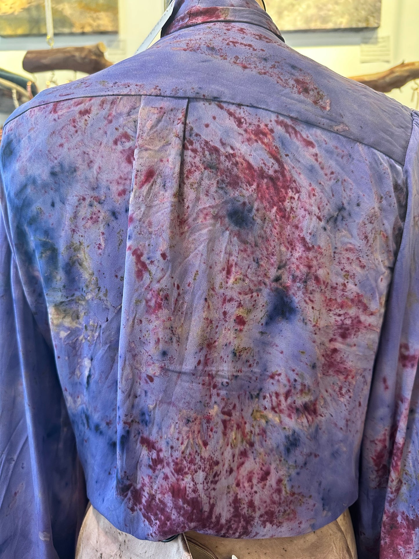 Silk blouse - cosmic portal