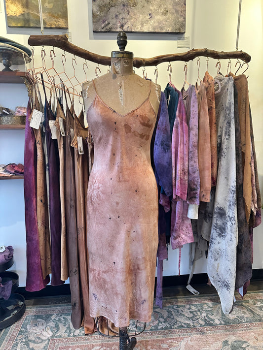 Silk slip dress - Neptune