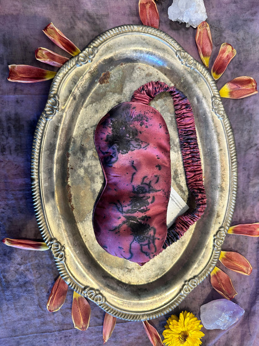 Silk eye mask - waterfalls