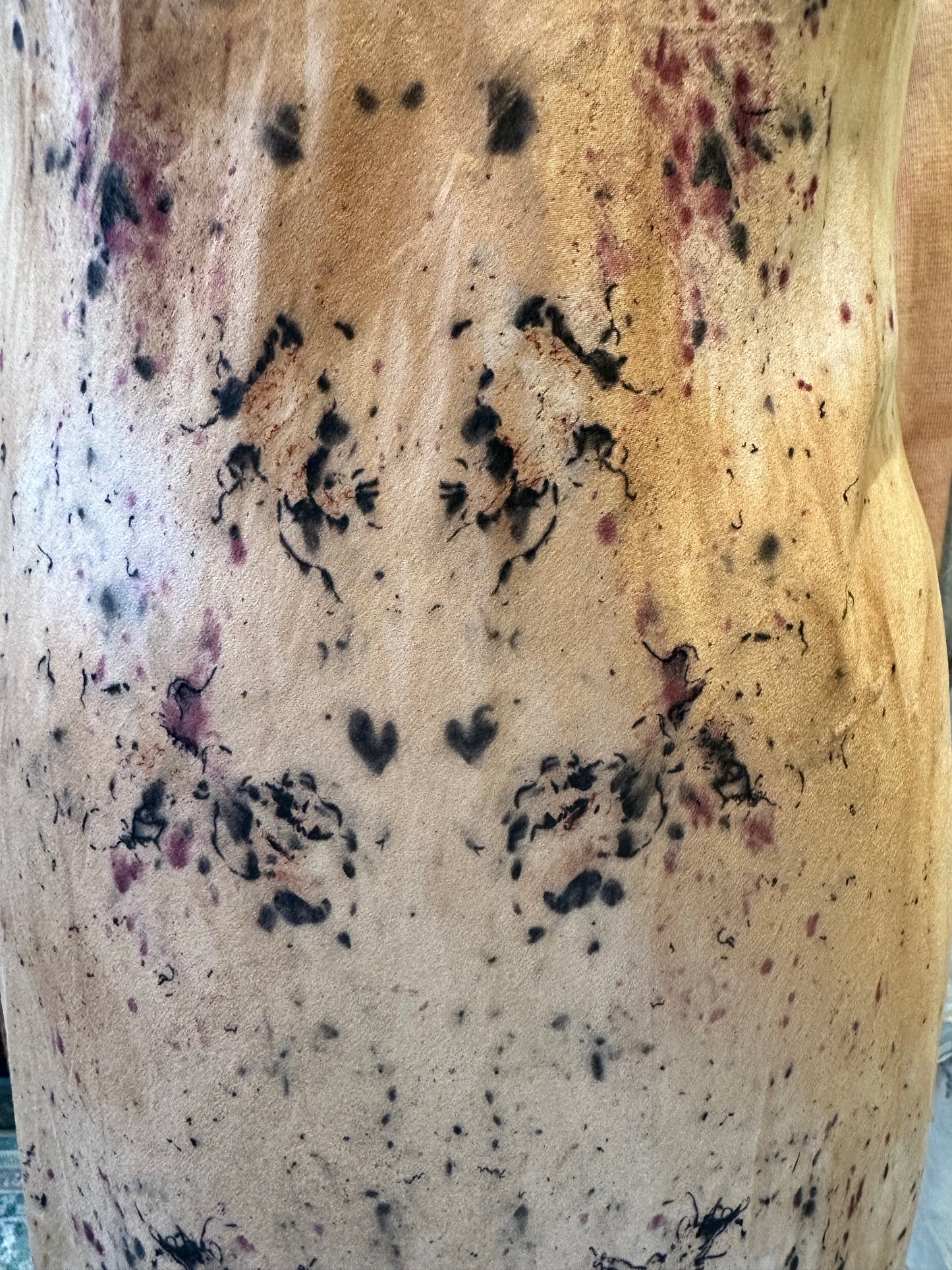 Silk slip dress - cosmic womb