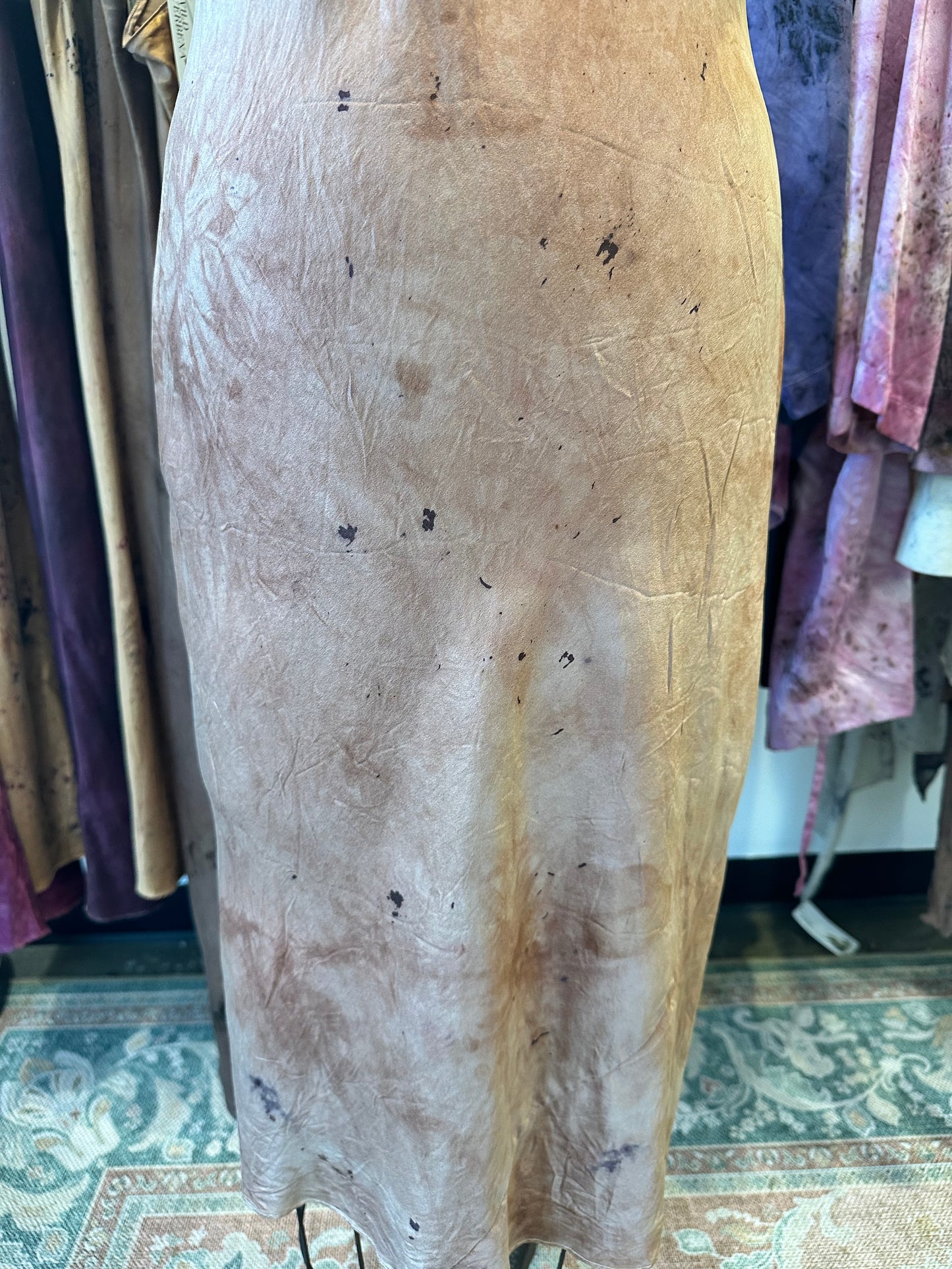 Silk slip dress - Neptune