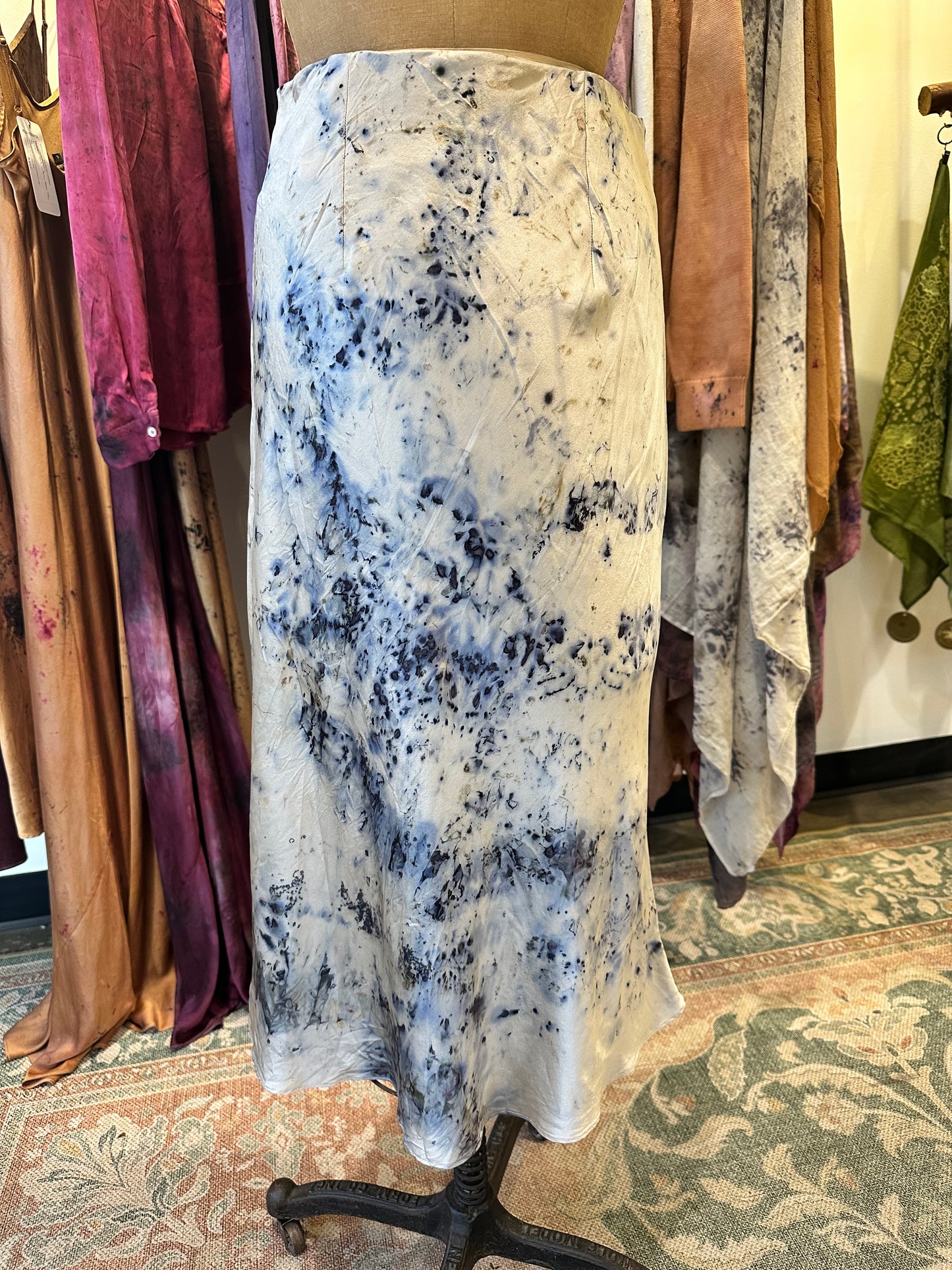 Silk skirt - rose magic