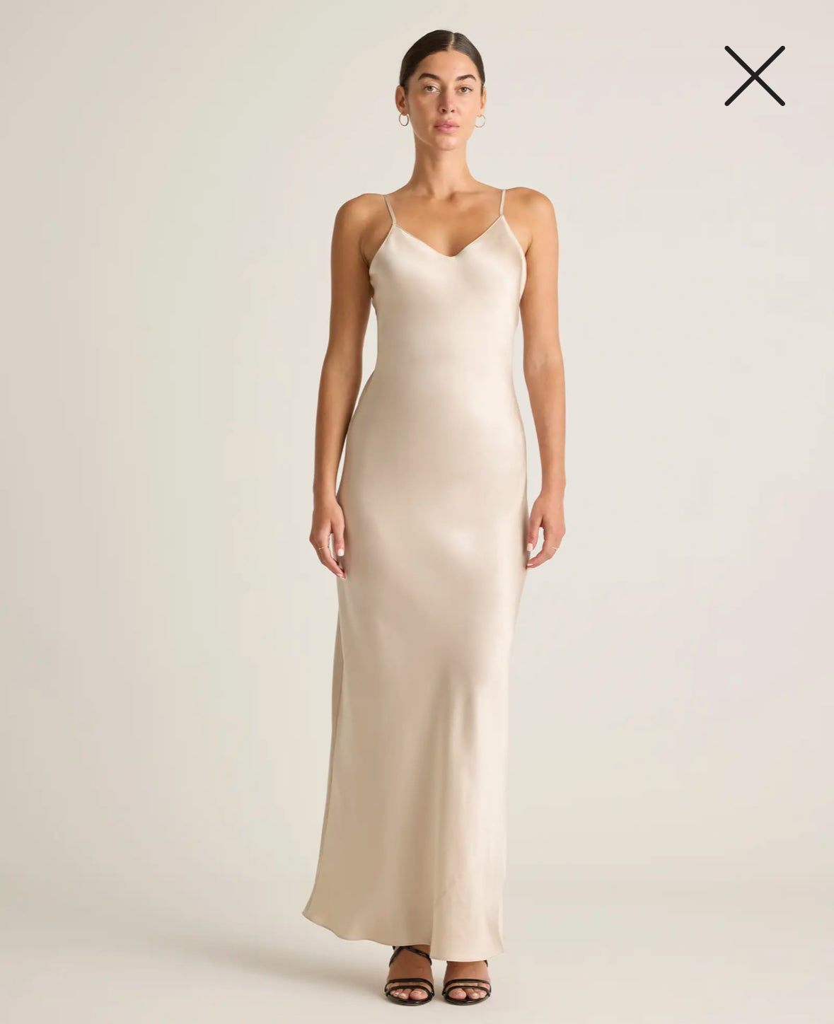 Silk slip dress - rose magic