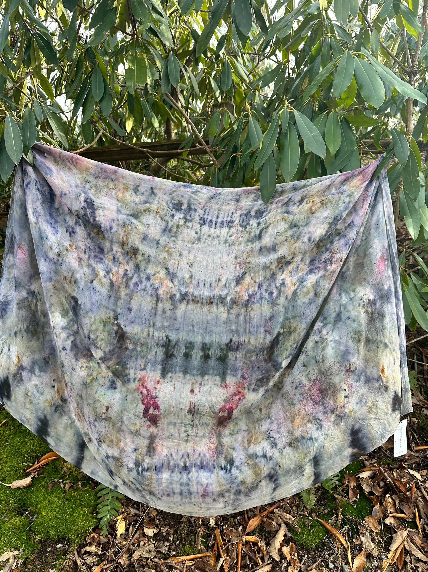 Silk chiffon sarong / shawl -bird song