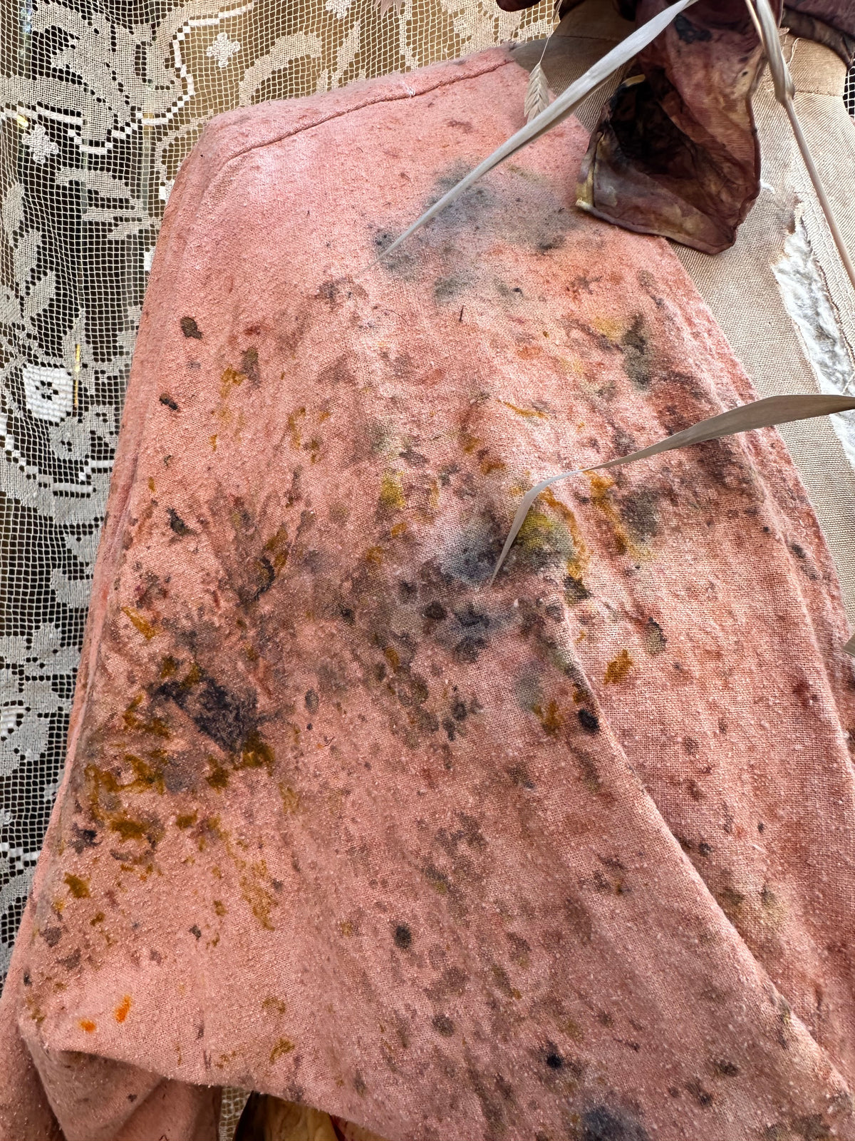 Raw silk wrap top - dive in