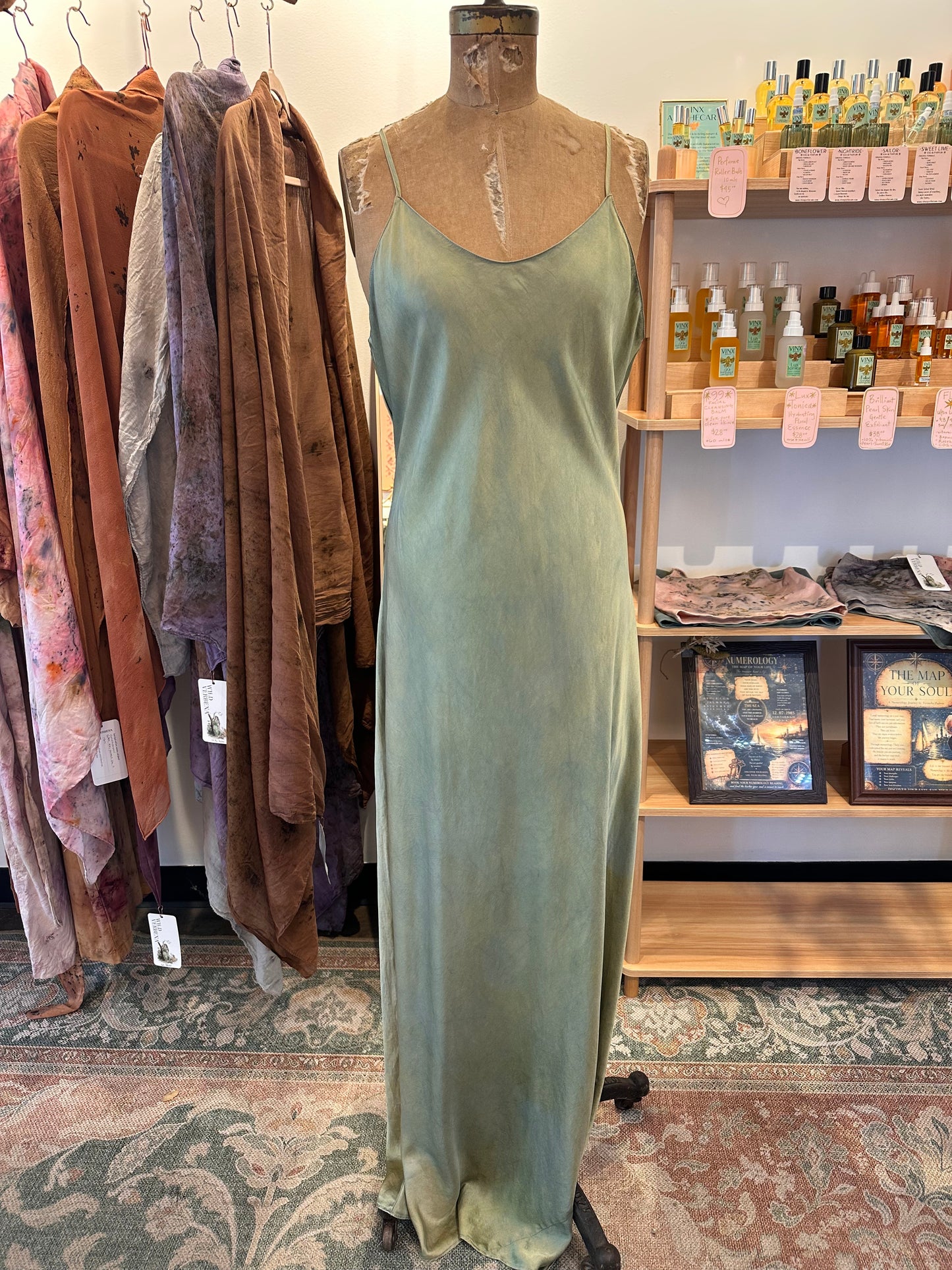 Silk slip dress - mermaid
