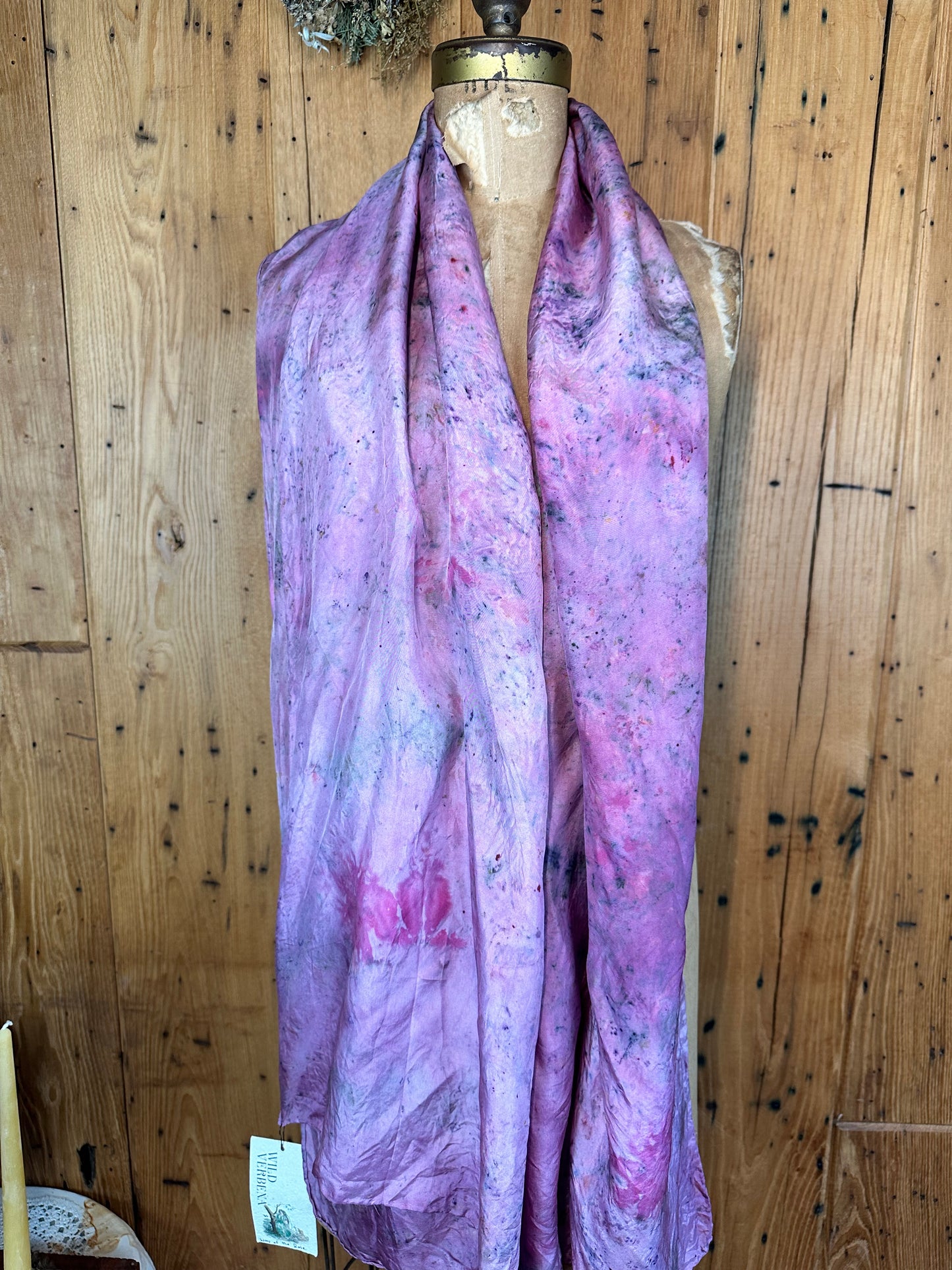 Silk scarf - way of the rose