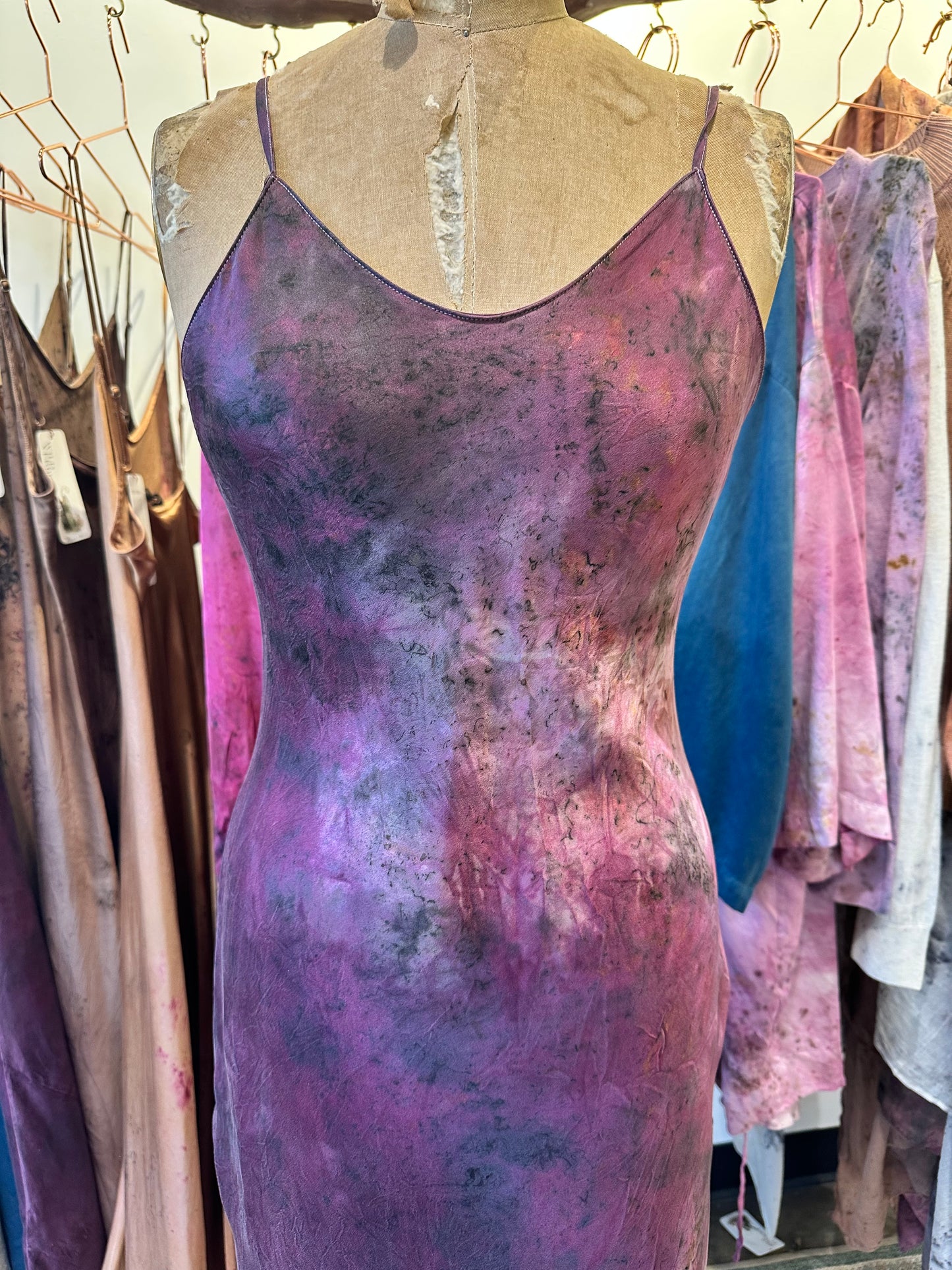 Silk slip dress- light up the room