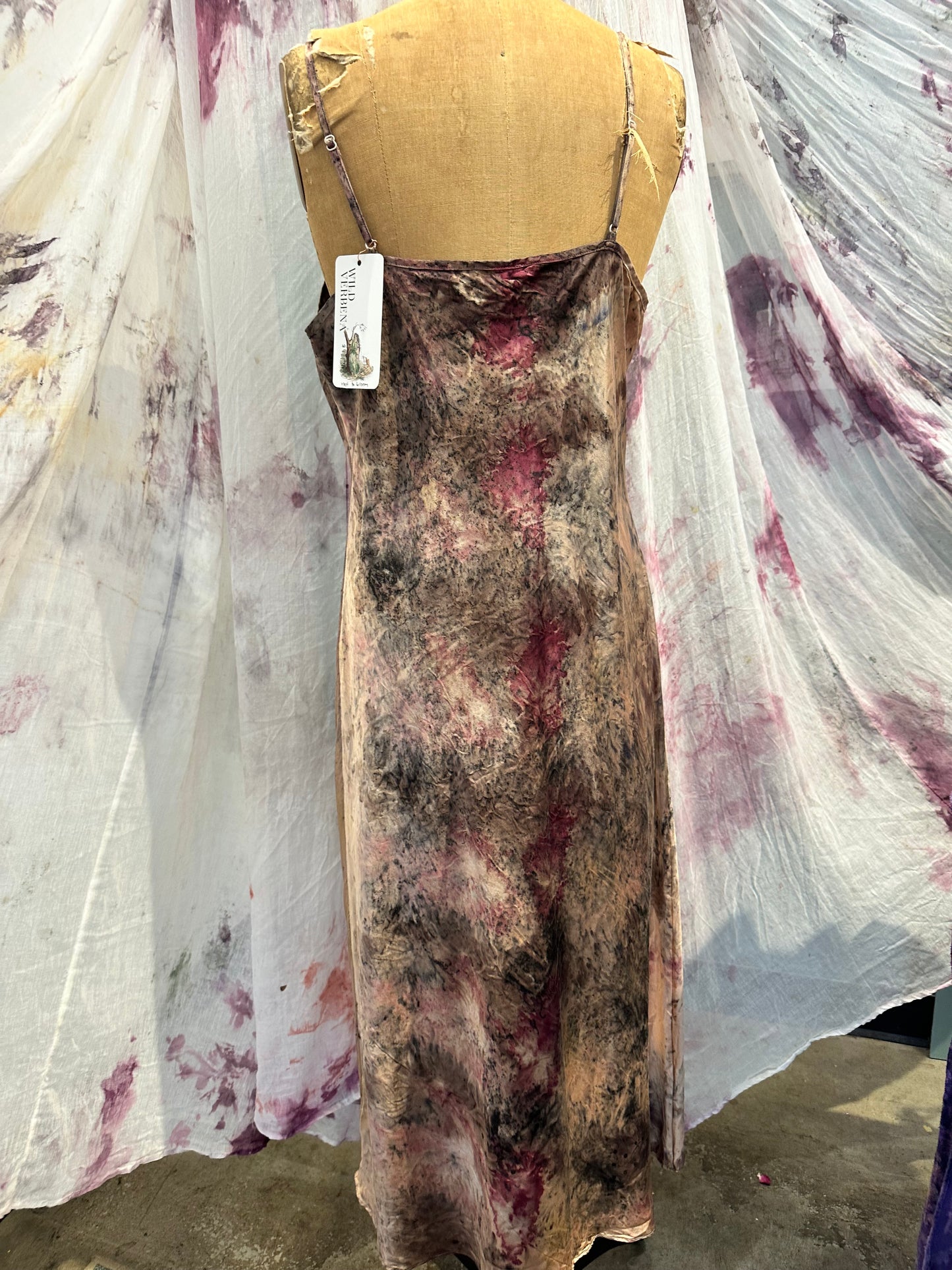 Silk slip dress XL