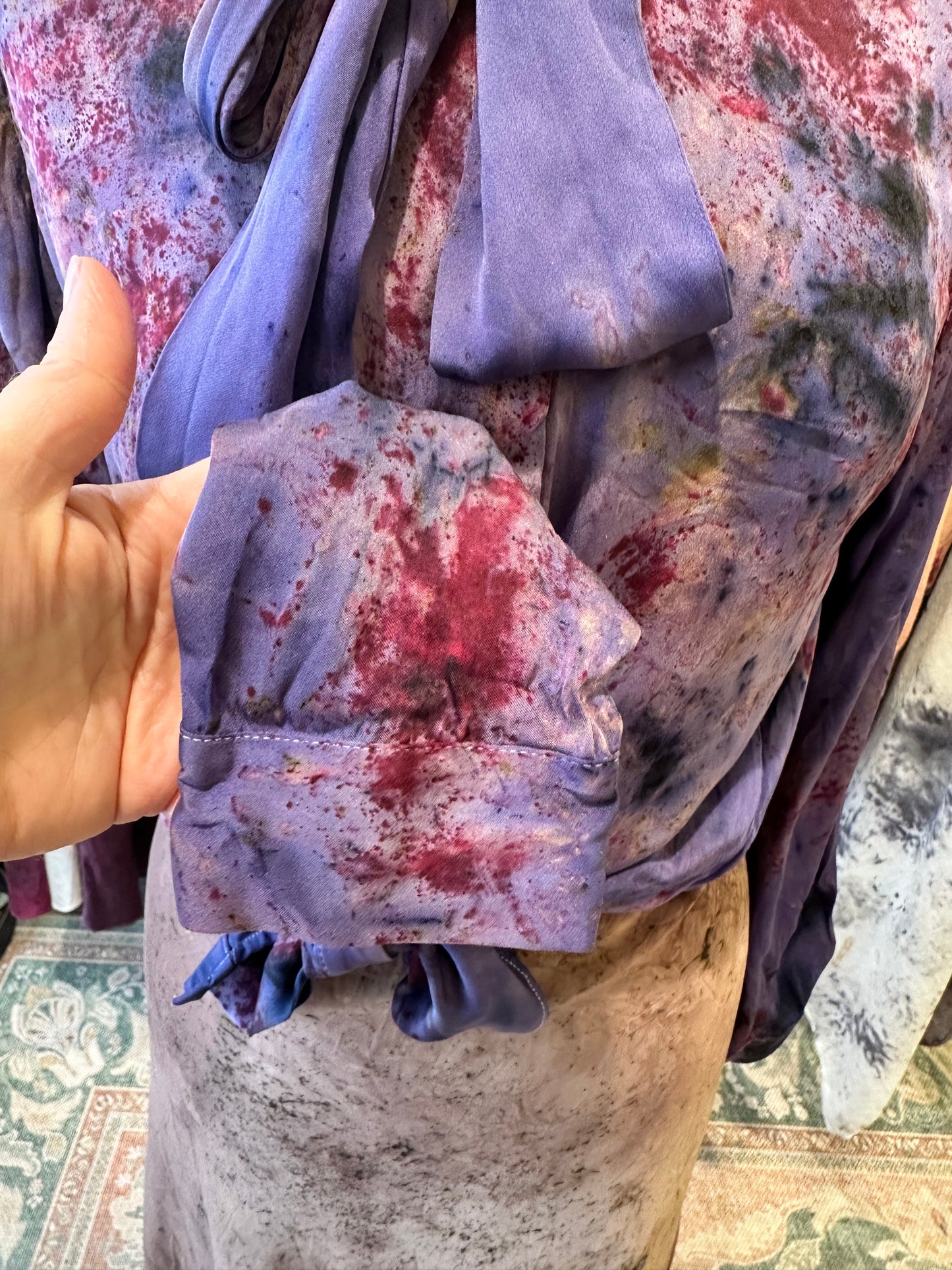 Silk blouse - cosmic portal