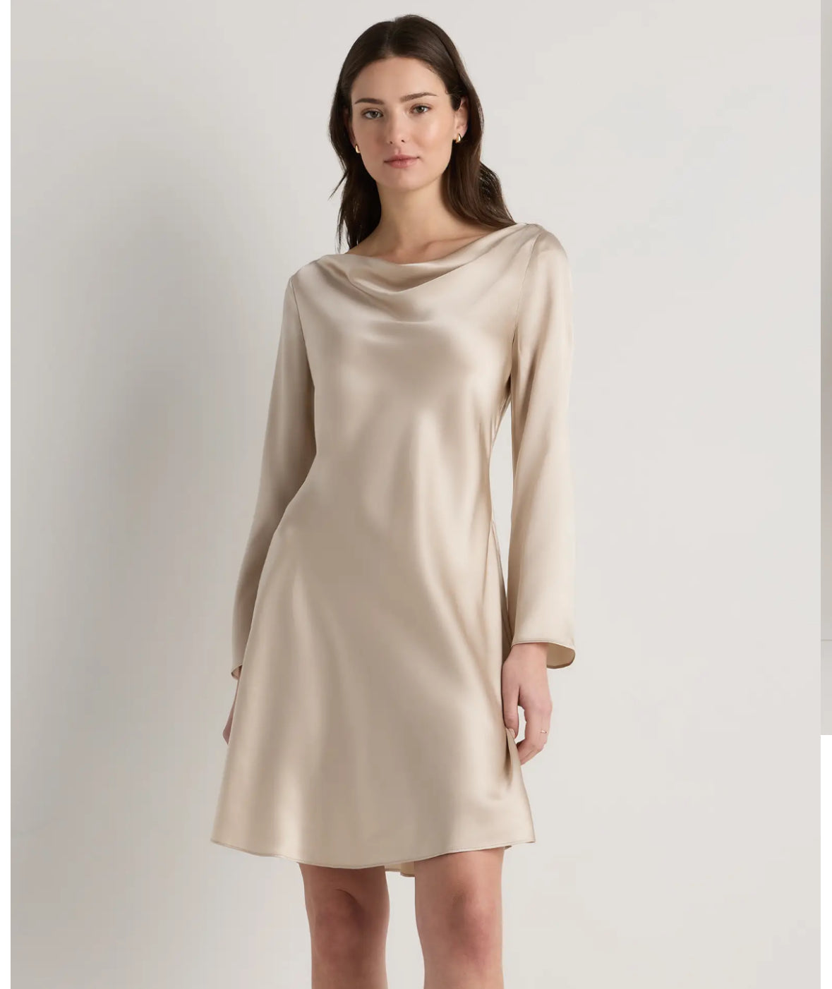 Long sleeve silk mini - cosmic Flora