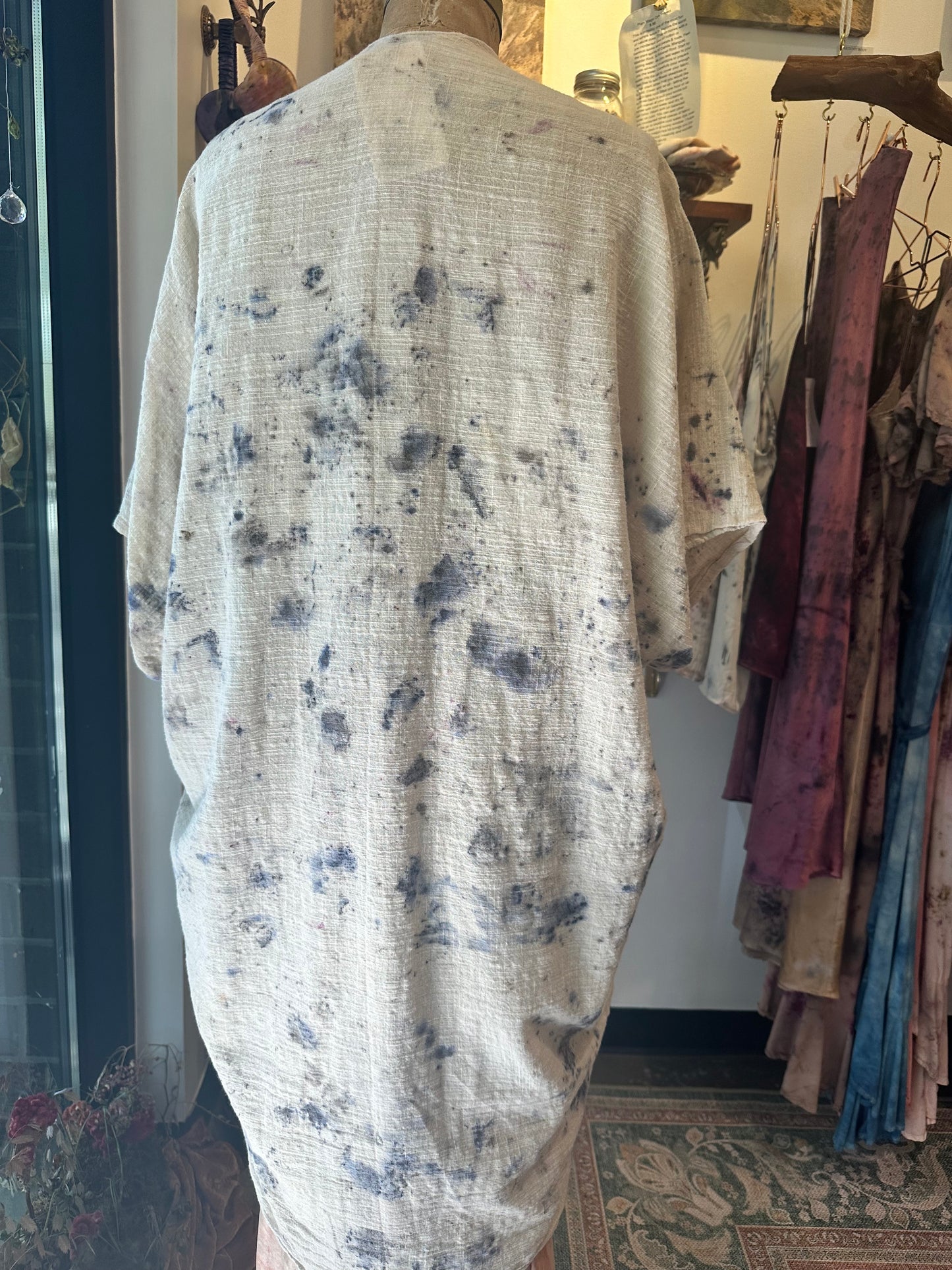 Organic cotton cocoon jacket- bloom wild