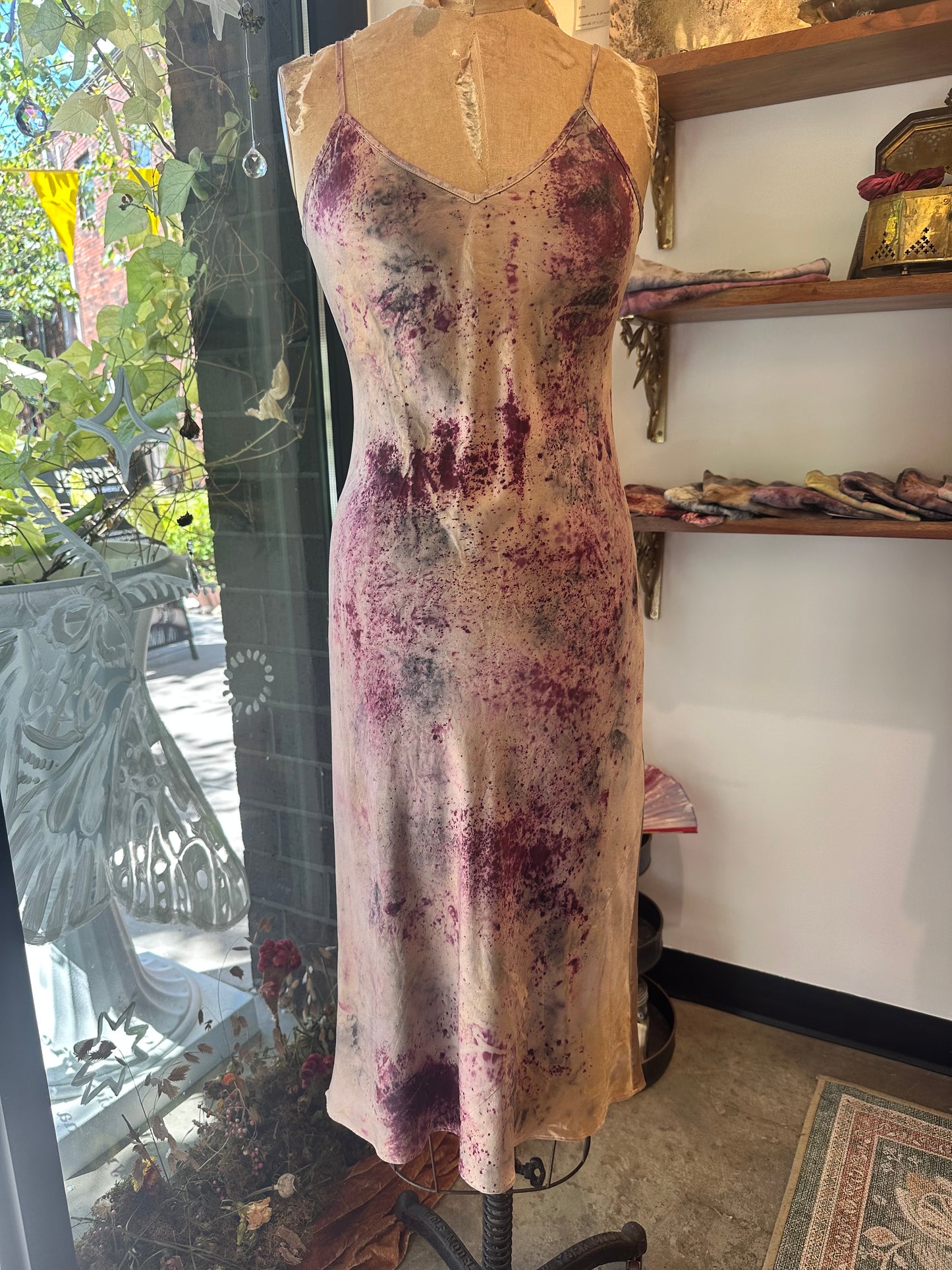 Silk dress - root me in life