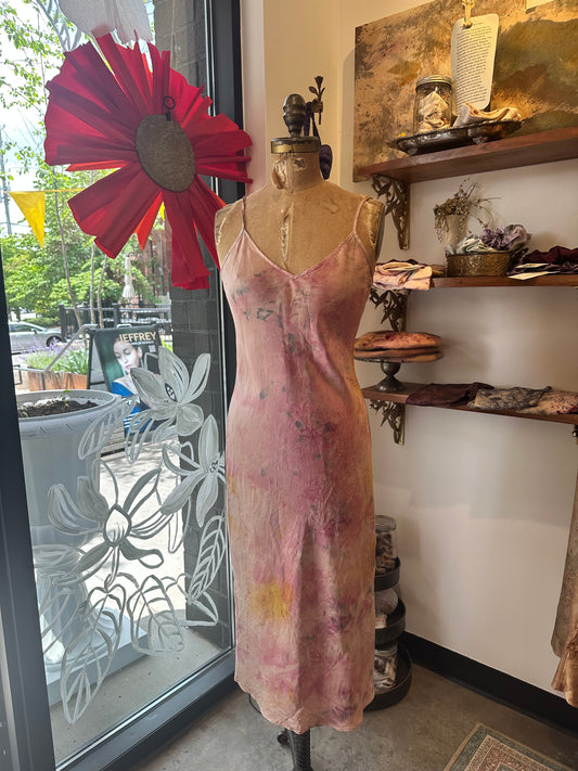 Silk slip dress - full bloom