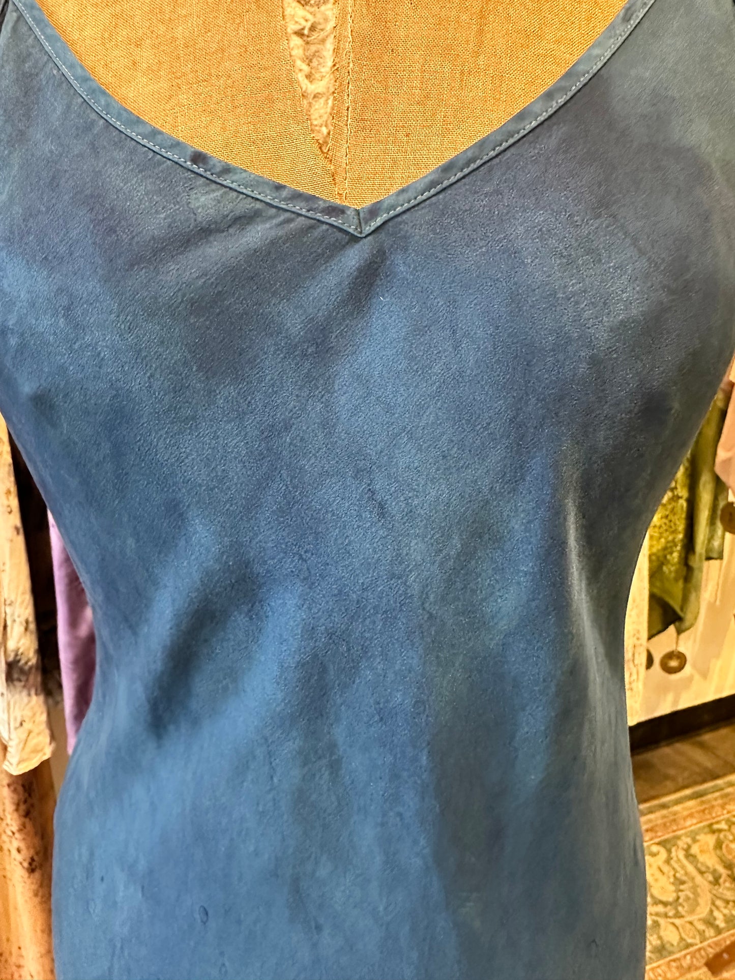 Silk slip dress - water goddess