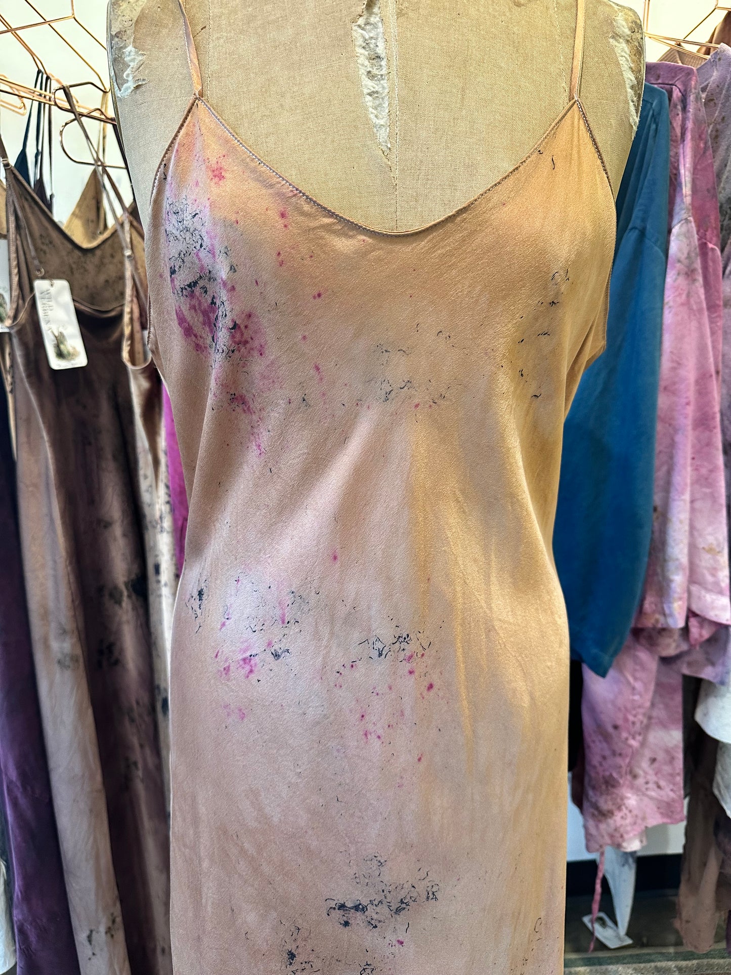 Silk slip dress - earth body