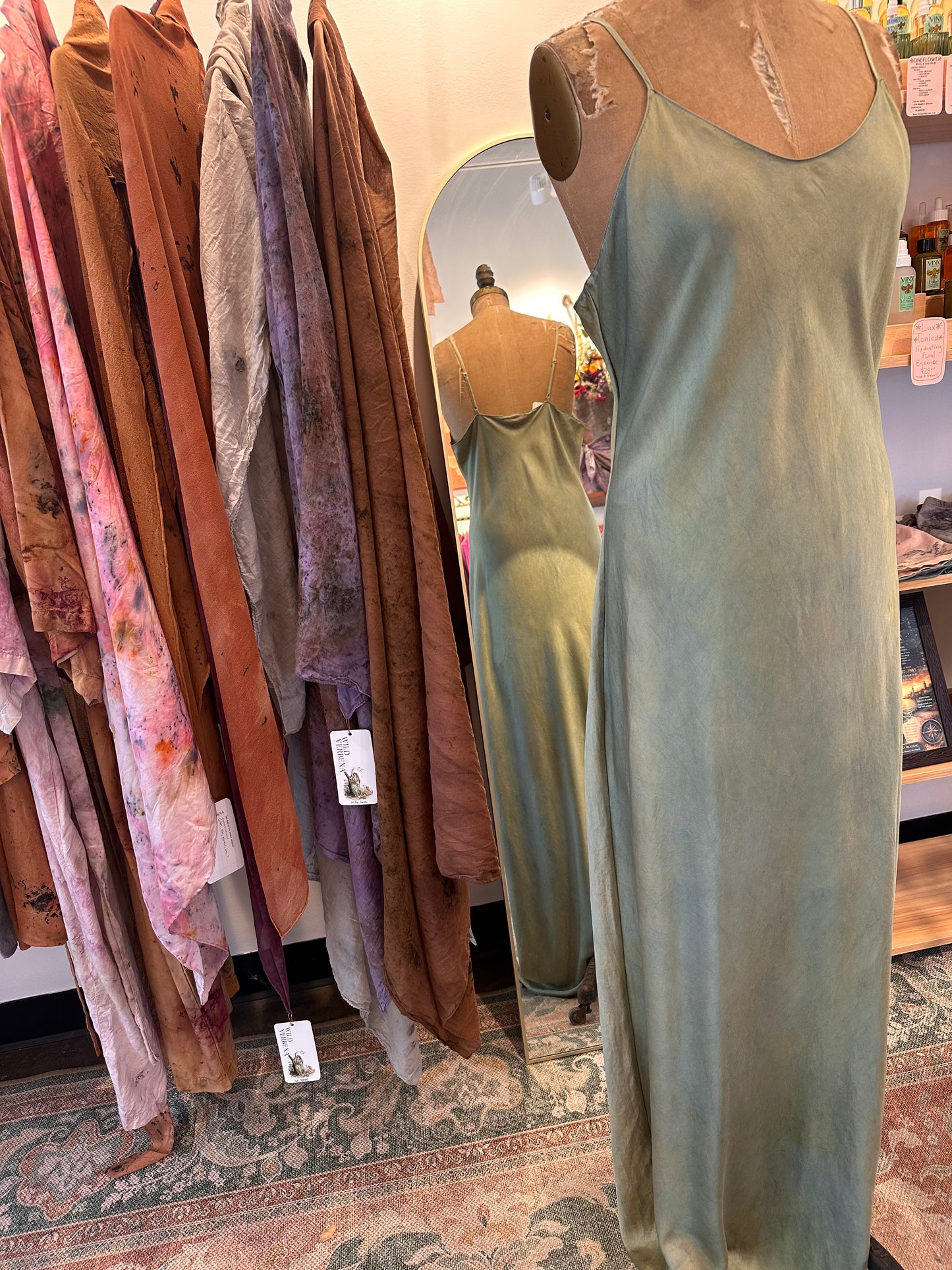 Silk slip dress - mermaid
