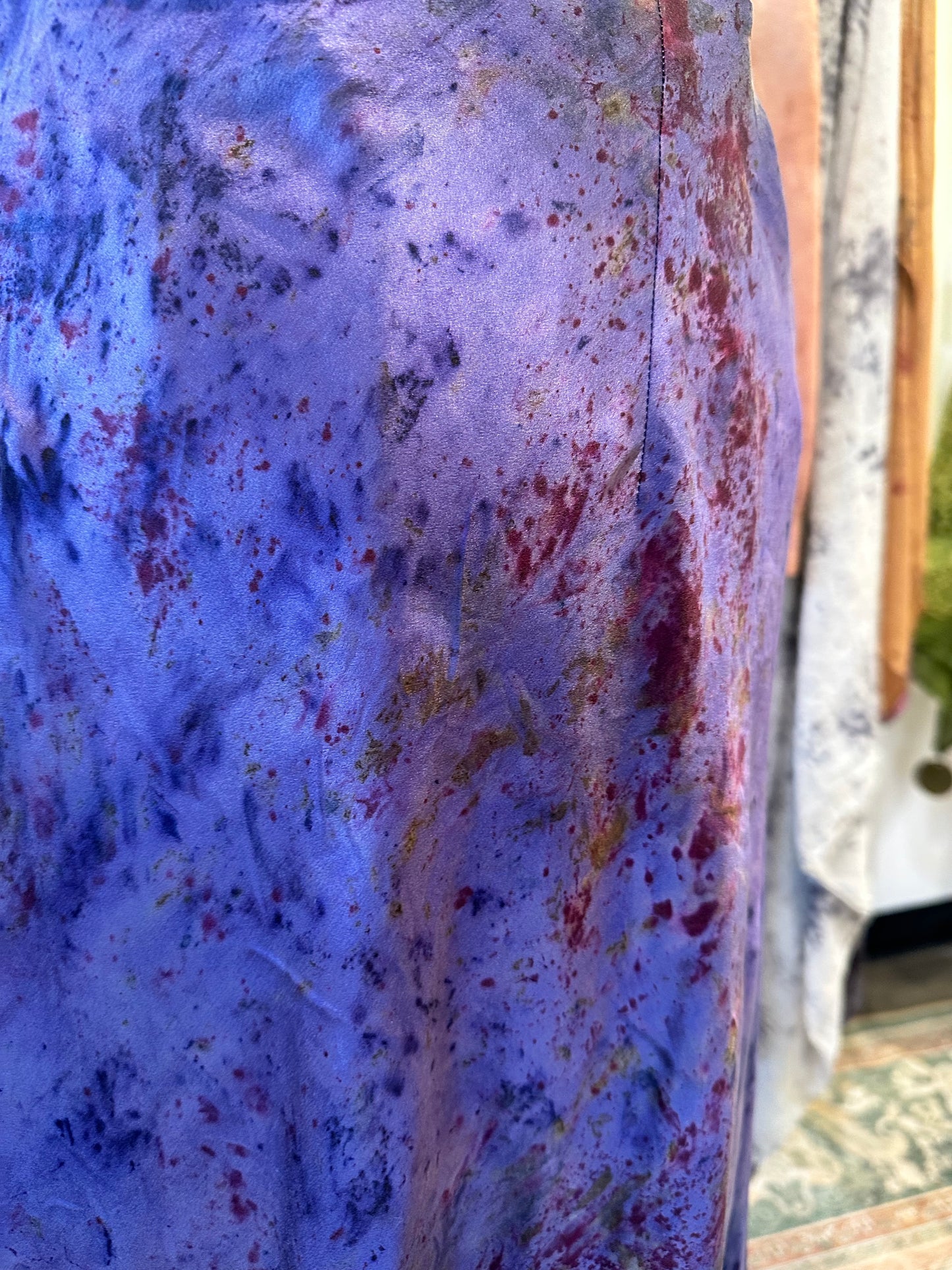 Silk skirt - cosmic flora