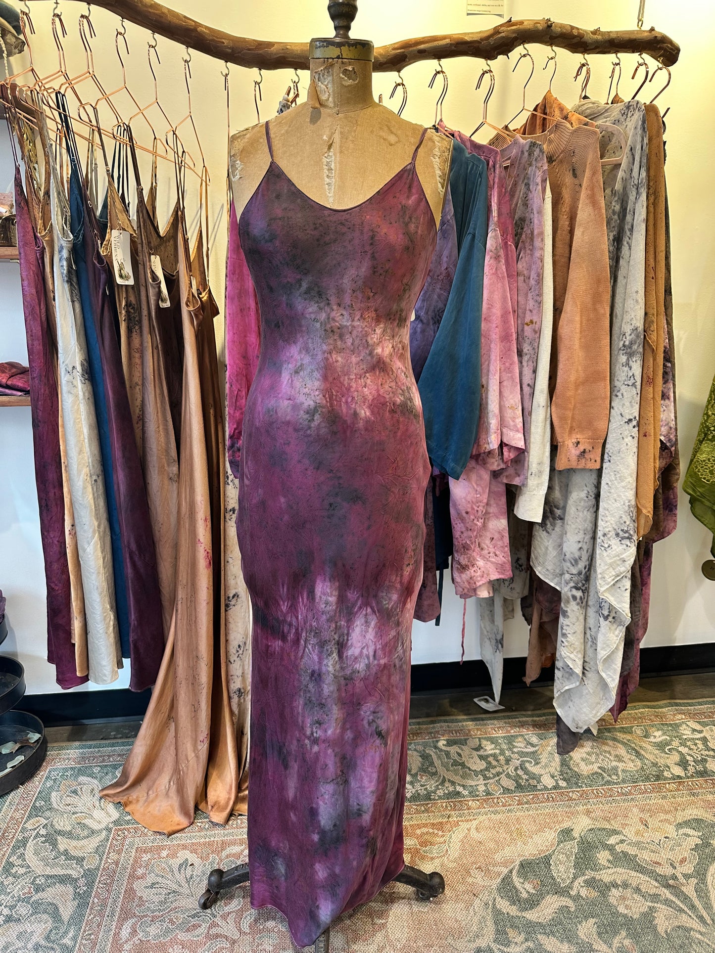 Silk slip dress- light up the room