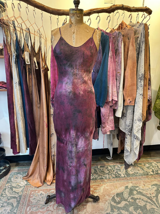 Silk slip dress- light up the room