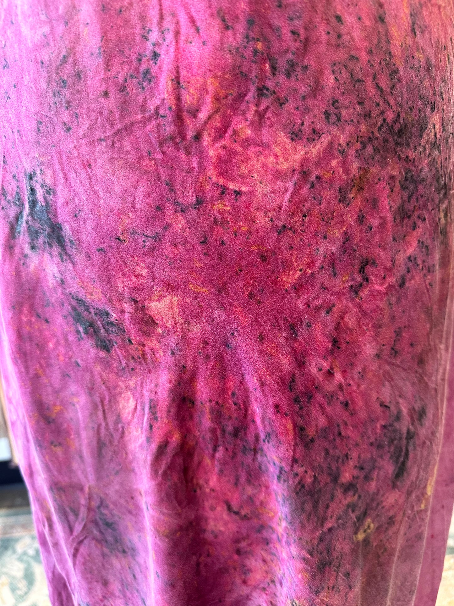 Silk slip dress - Cosmic Flora