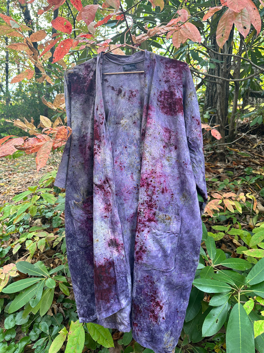 Raw silk jacket - otherworldly