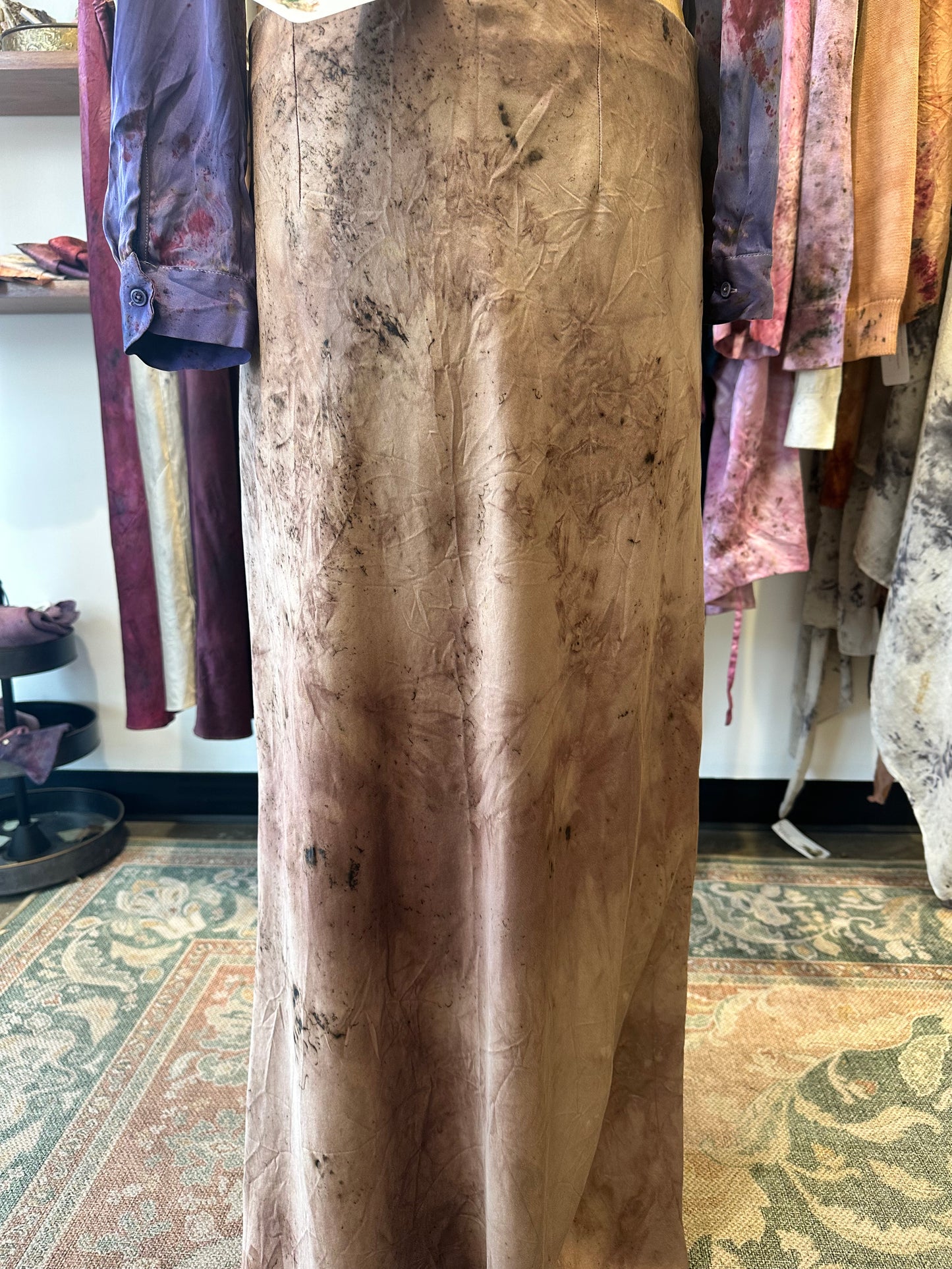 Silk maxi skirt - root