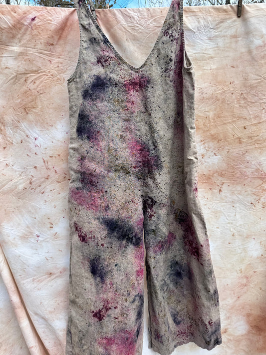 Linen jumpsuit- aster