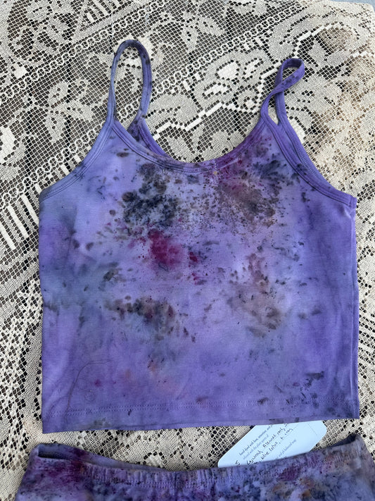 Cotton bra tank - purple haze