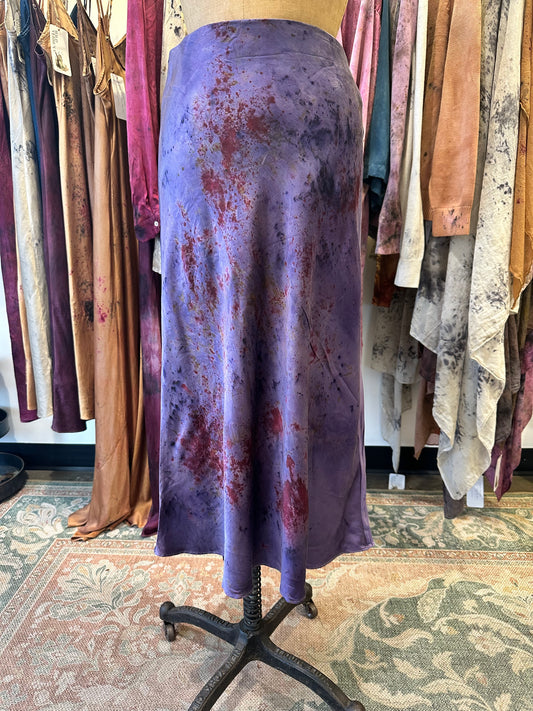 Silk skirt - cosmic flora