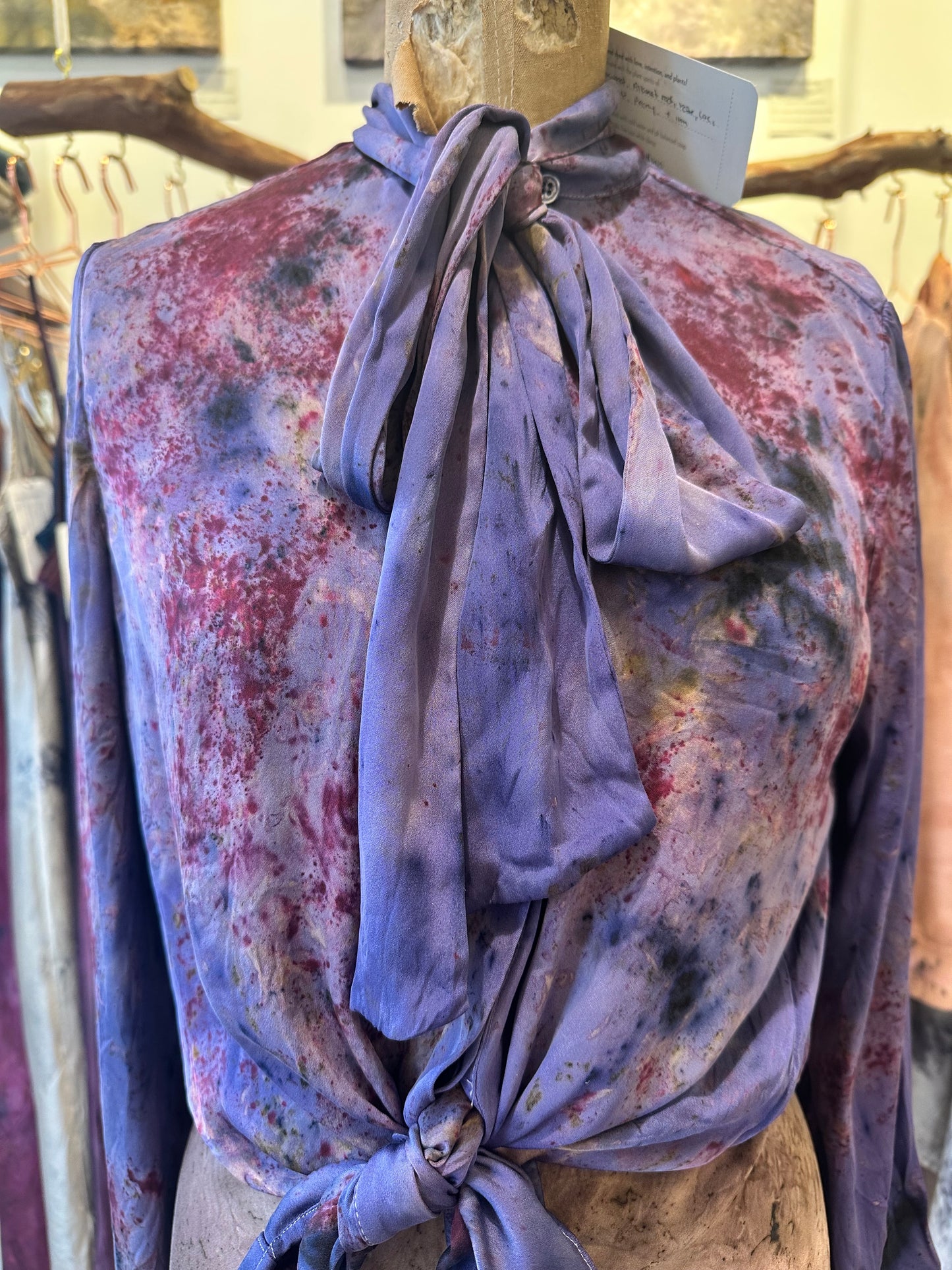 Silk blouse - cosmic portal