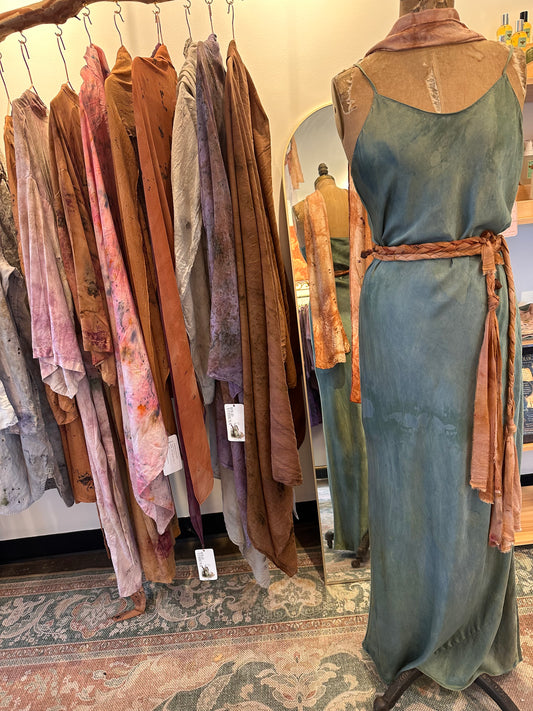 Silk slip dress - water goddess