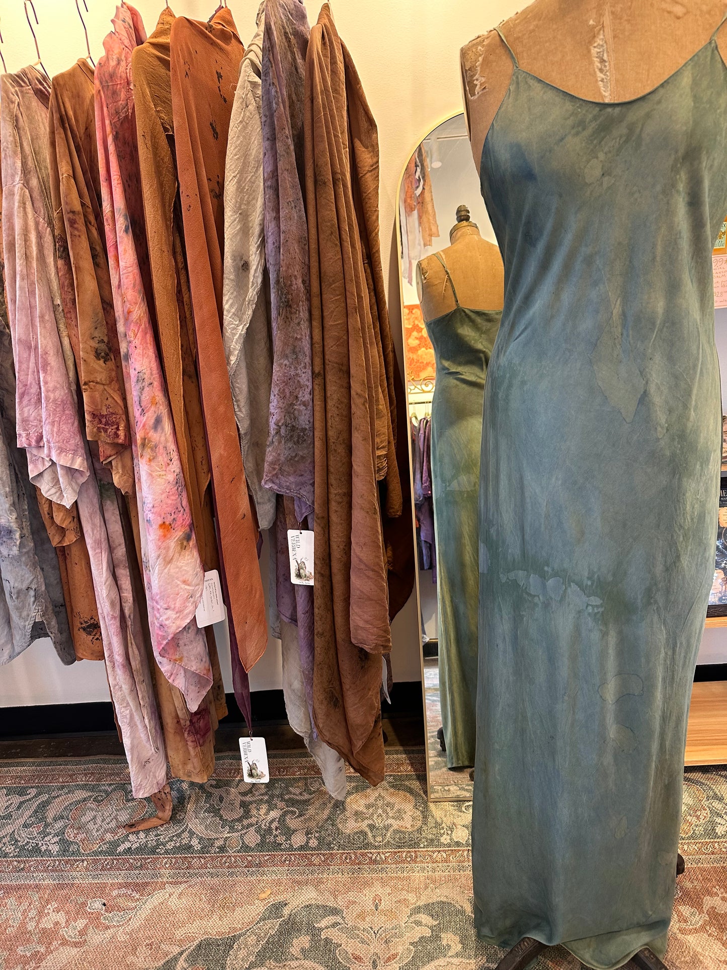 Silk slip dress - water goddess
